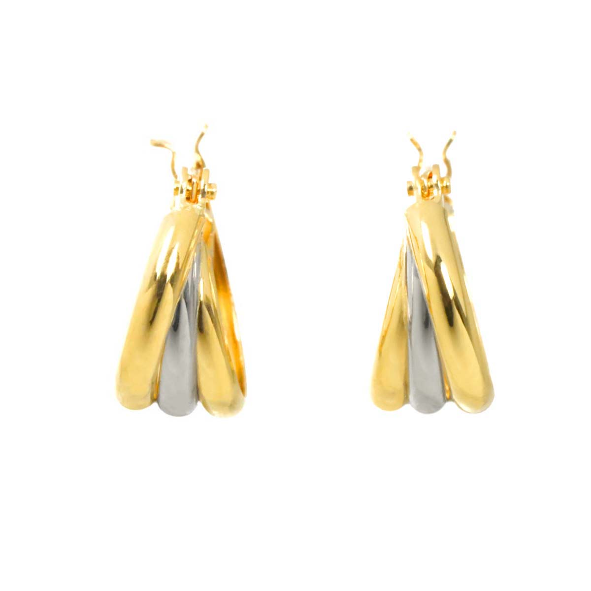 Earrings Pierced 18K K18 YG 750 Pt