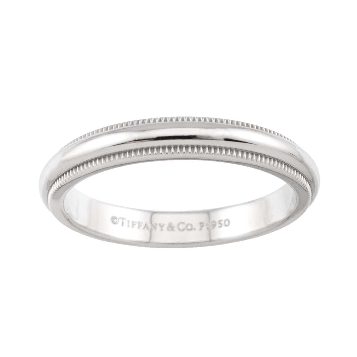 Milgrain Band Ring Pt Platinum Size6.75(US)