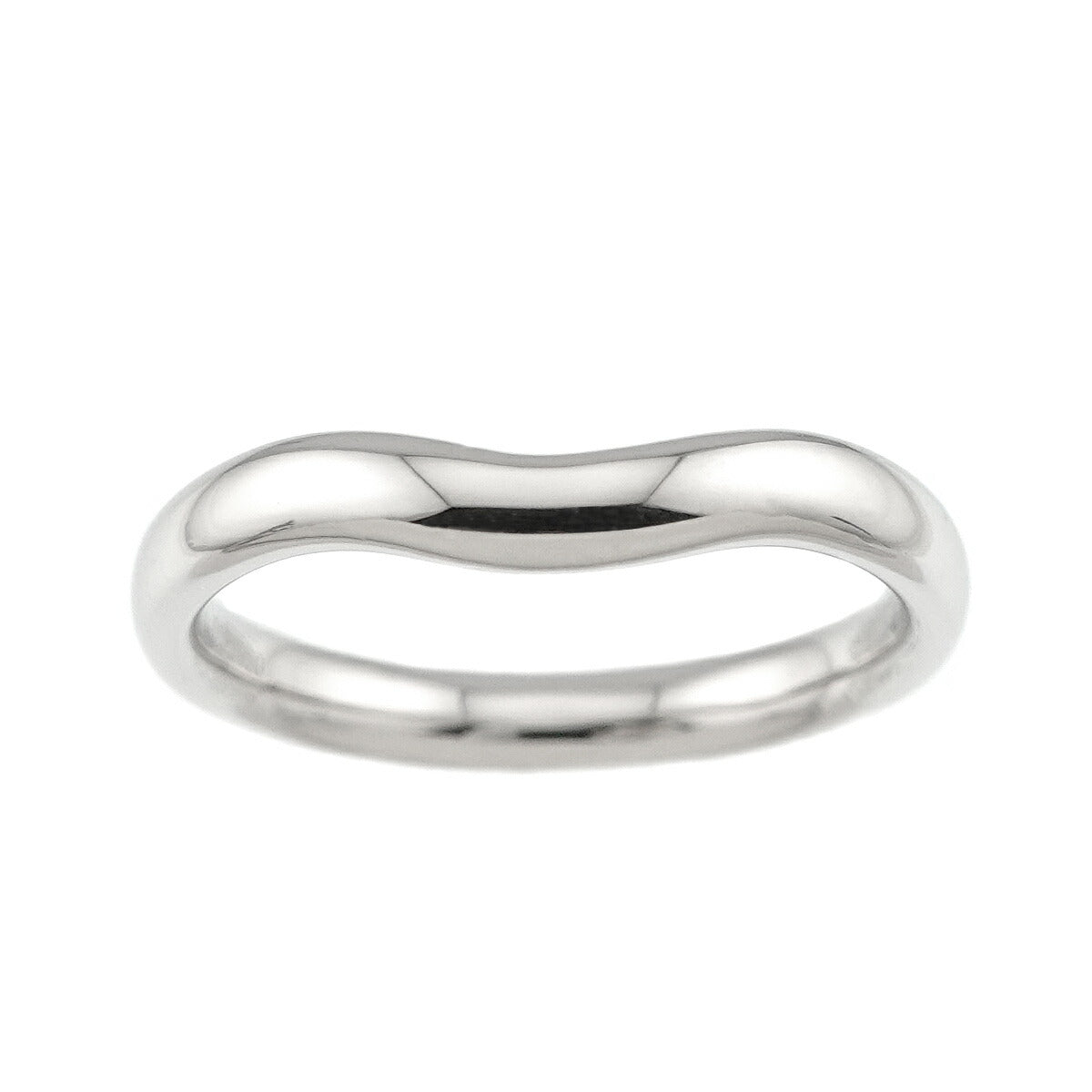 Wide Curved Band Ring Pt Platinum size7.25-7.5(US)
