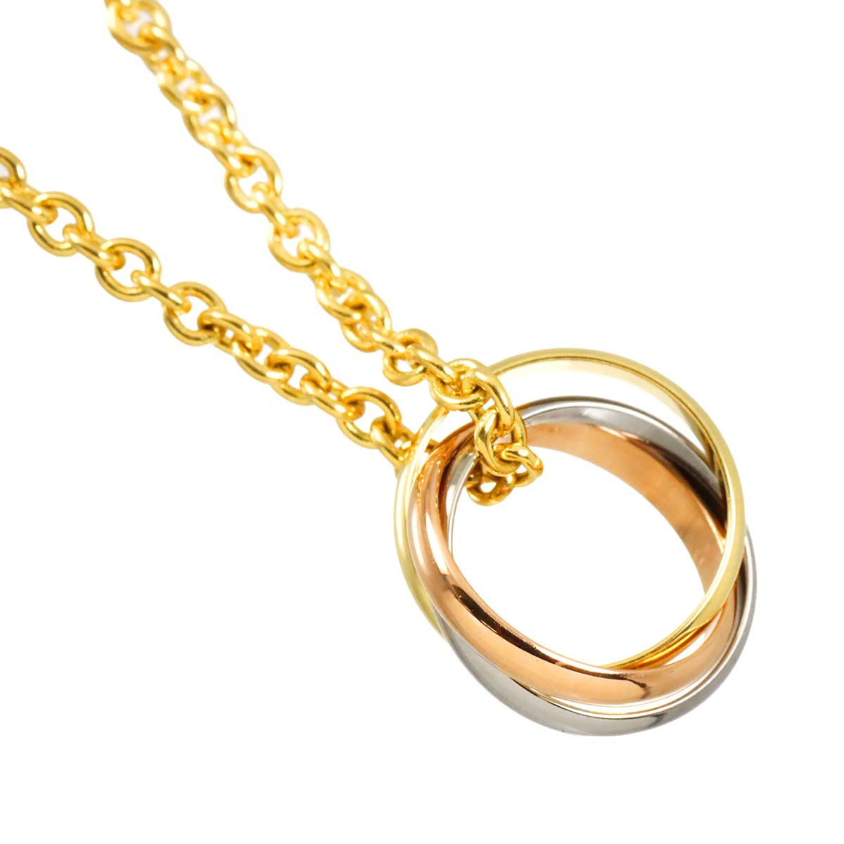 Trinity Necklace 18K YG WG PG 750