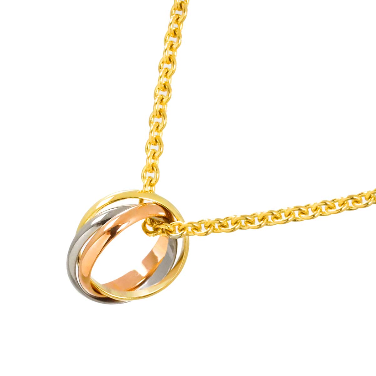 Trinity Necklace 18K YG WG PG 750