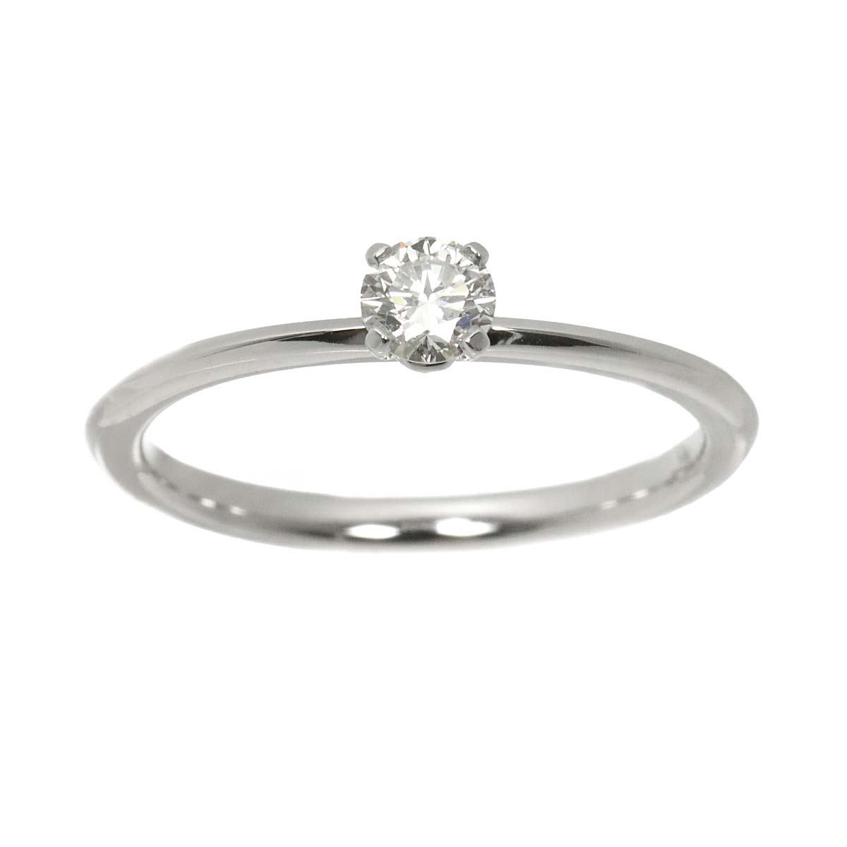 True Diamond 0.22ct I/VS2/3EX Ring Pt Size5.75-6(US)