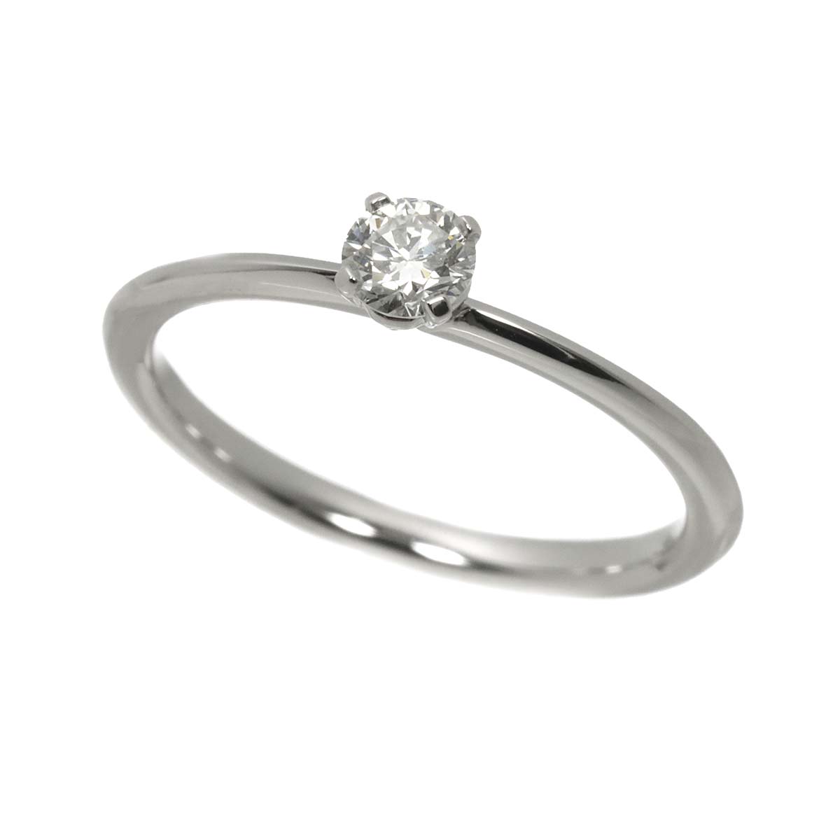 True Diamond 0.22ct I/VS2/3EX Ring Pt Size5.75-6(US)