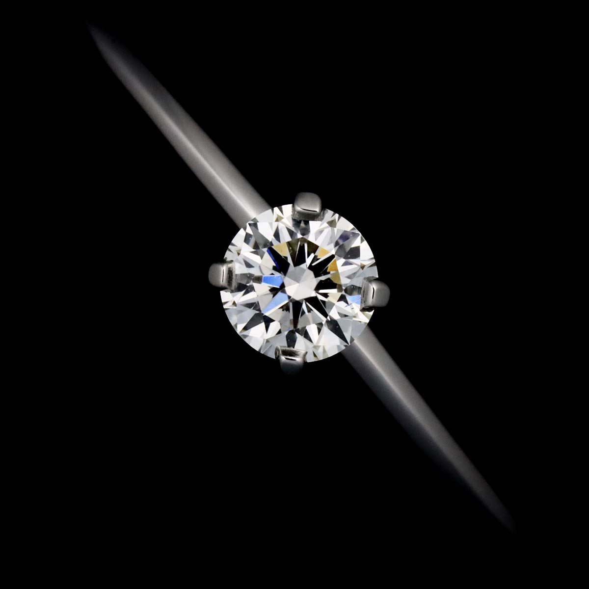 True Diamond 0.22ct I/VS2/3EX Ring Pt Size5.75-6(US)