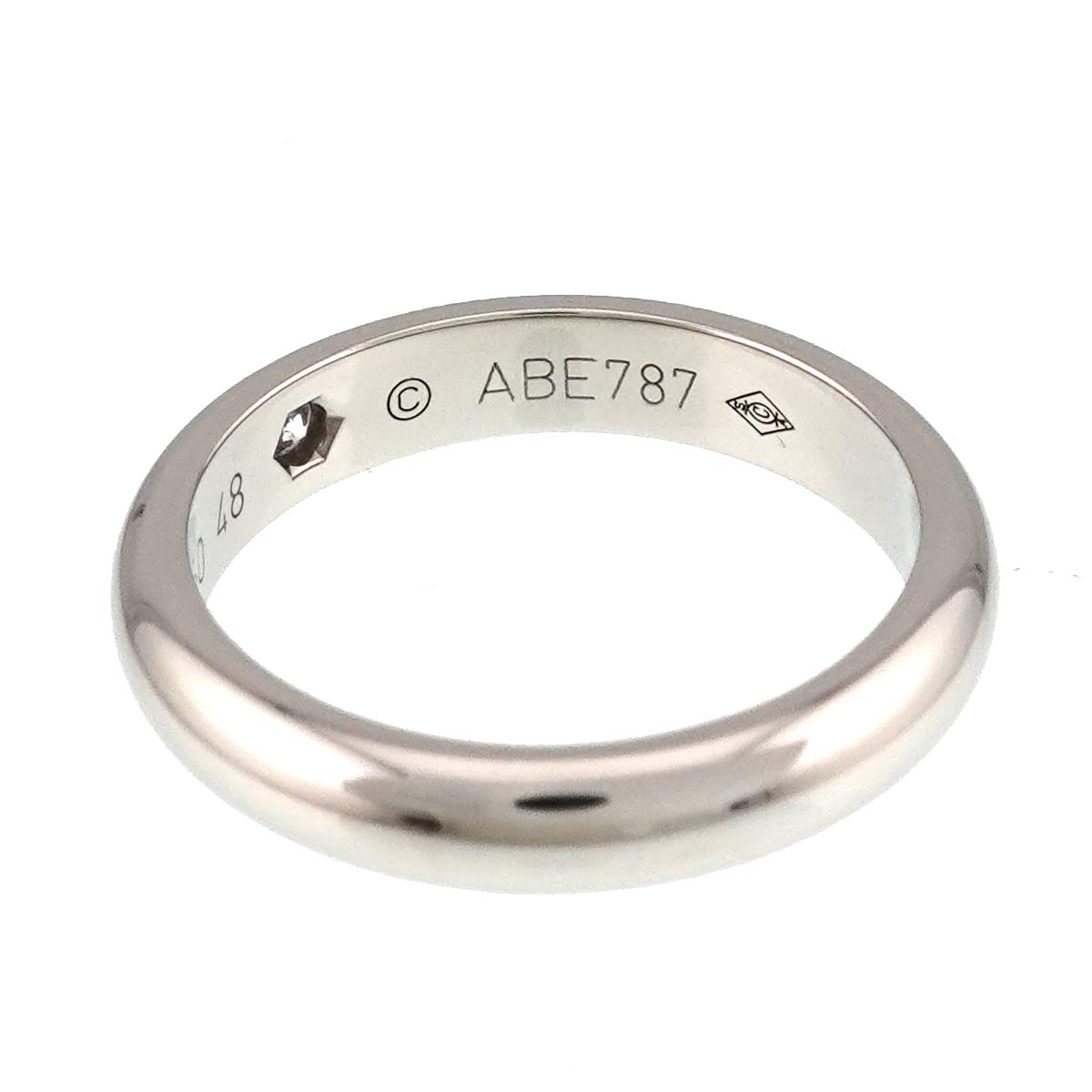 1895 Classic Diamond 1P Ring Pt Platinum size48 4.5(US)