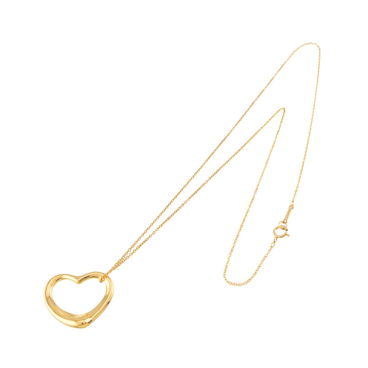 Open Heart Necklace 18K Yellow Gold 750
