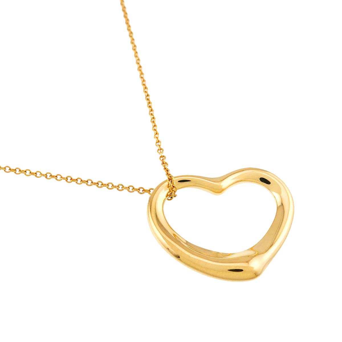 Open Heart Necklace 18K Yellow Gold 750