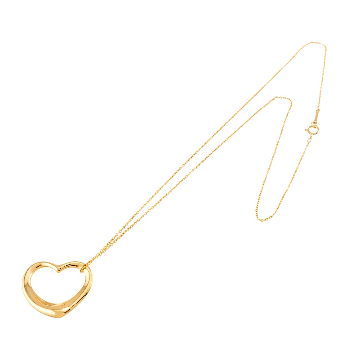 Open Heart Necklace 18K Yellow Gold 750