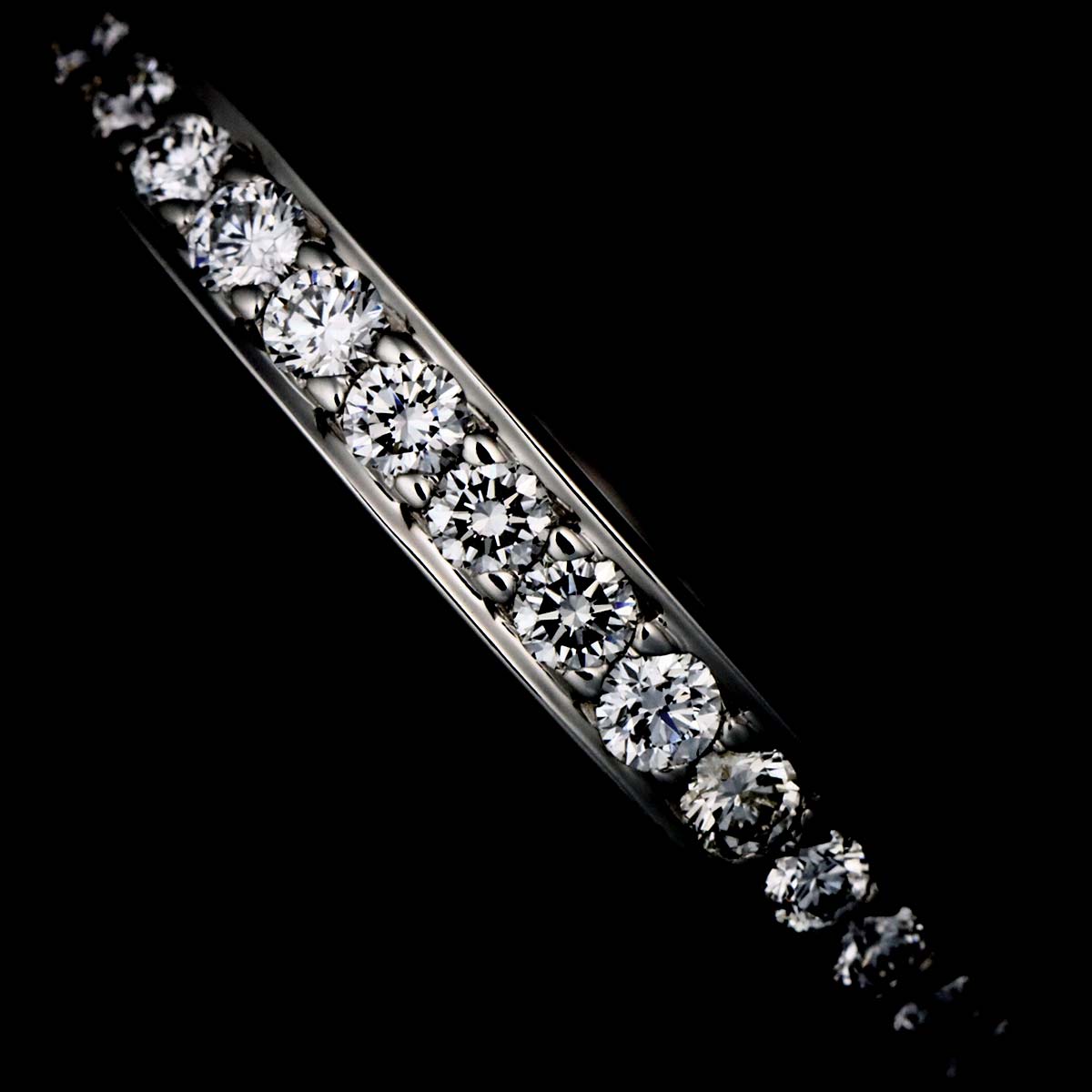 Half Diamond Ring Pt Platinum size5.5-5.75(US)