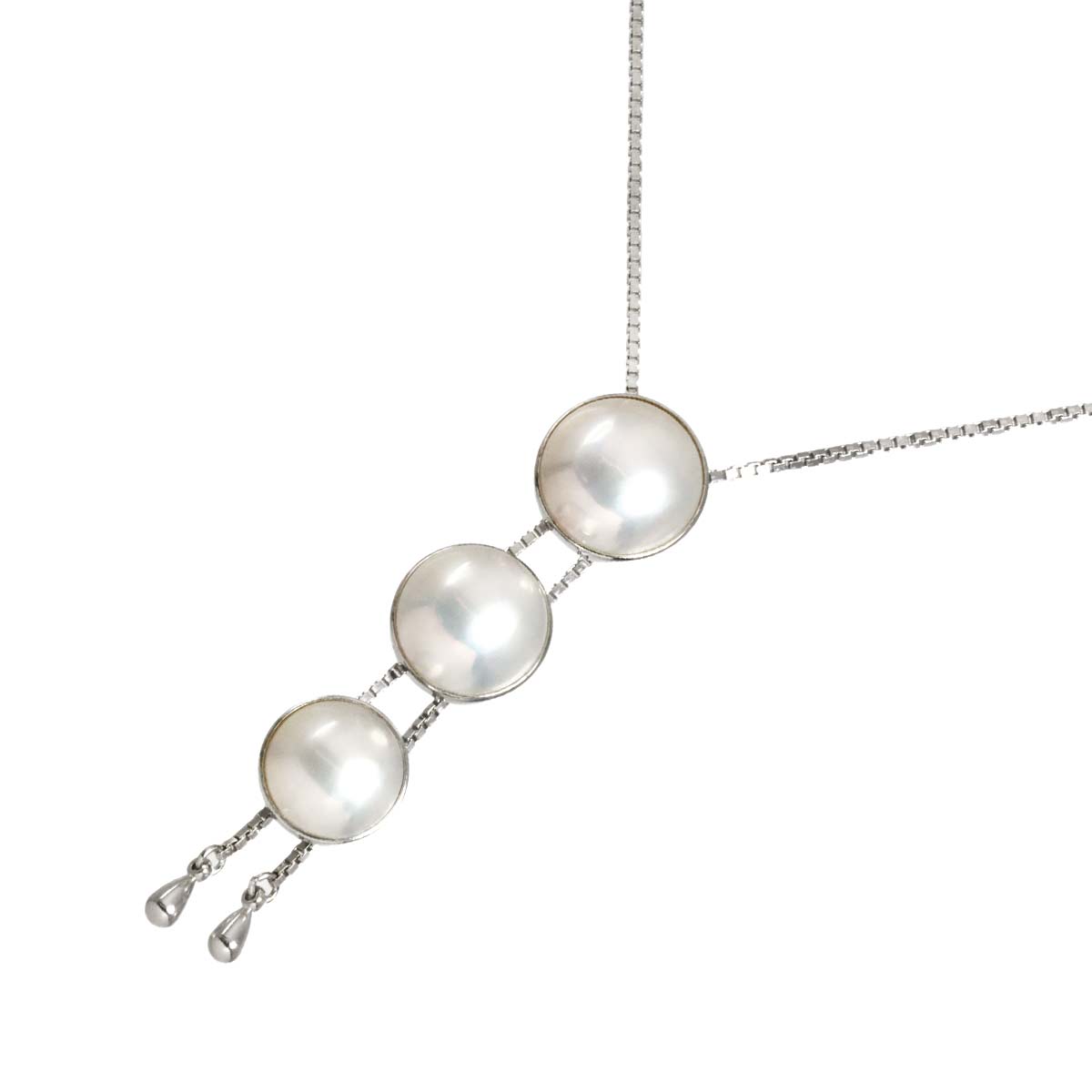 Mabe Pearl Necklace SV Silver 925