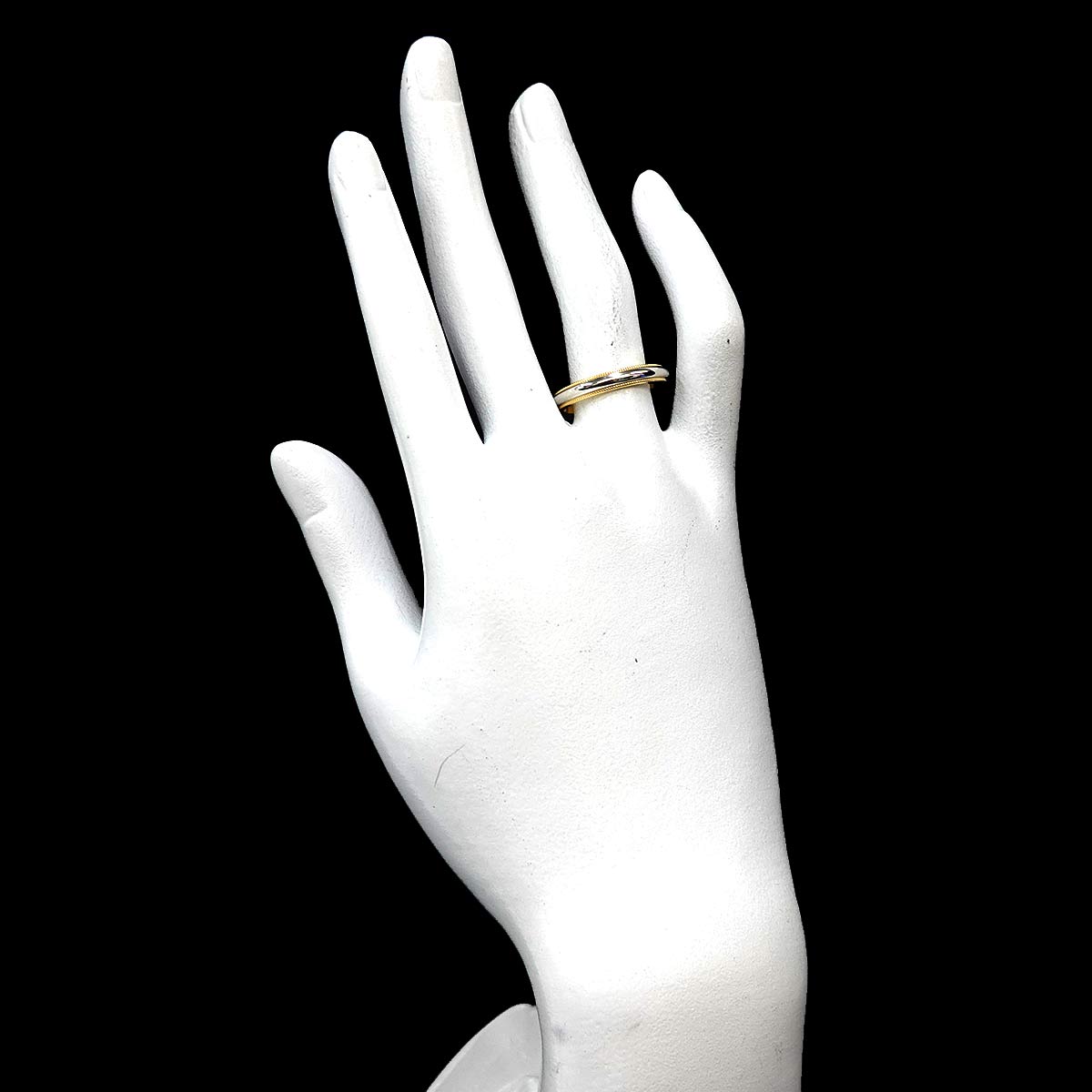Milgrain Band Ring 18K YG 750 Pt Size7.25-7.5(US)