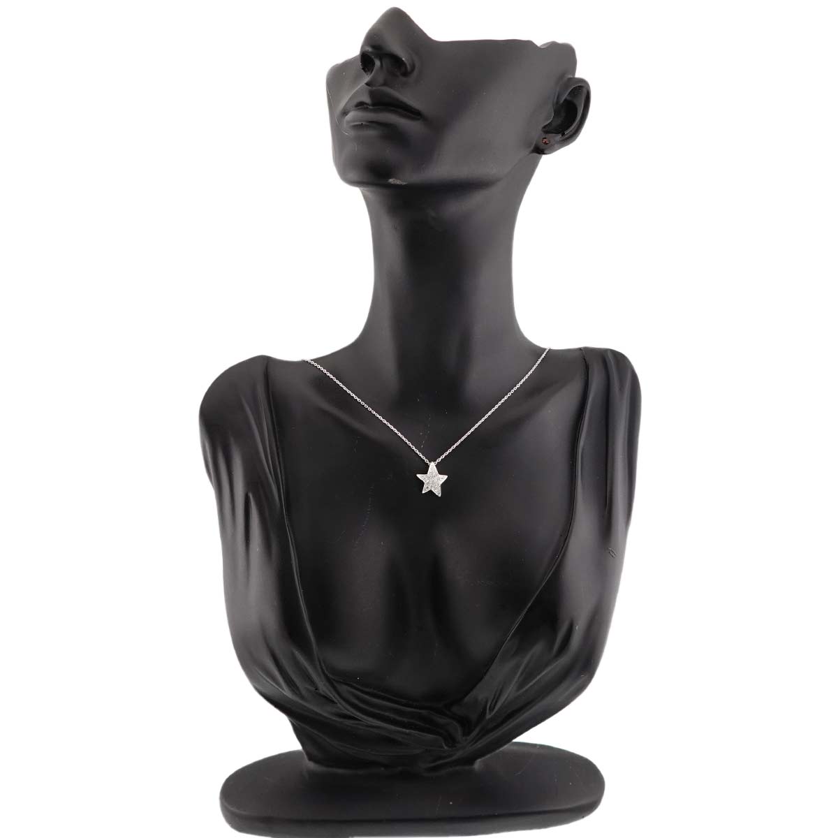 Diamond 0.27ct Star Necklace 18K WG 750