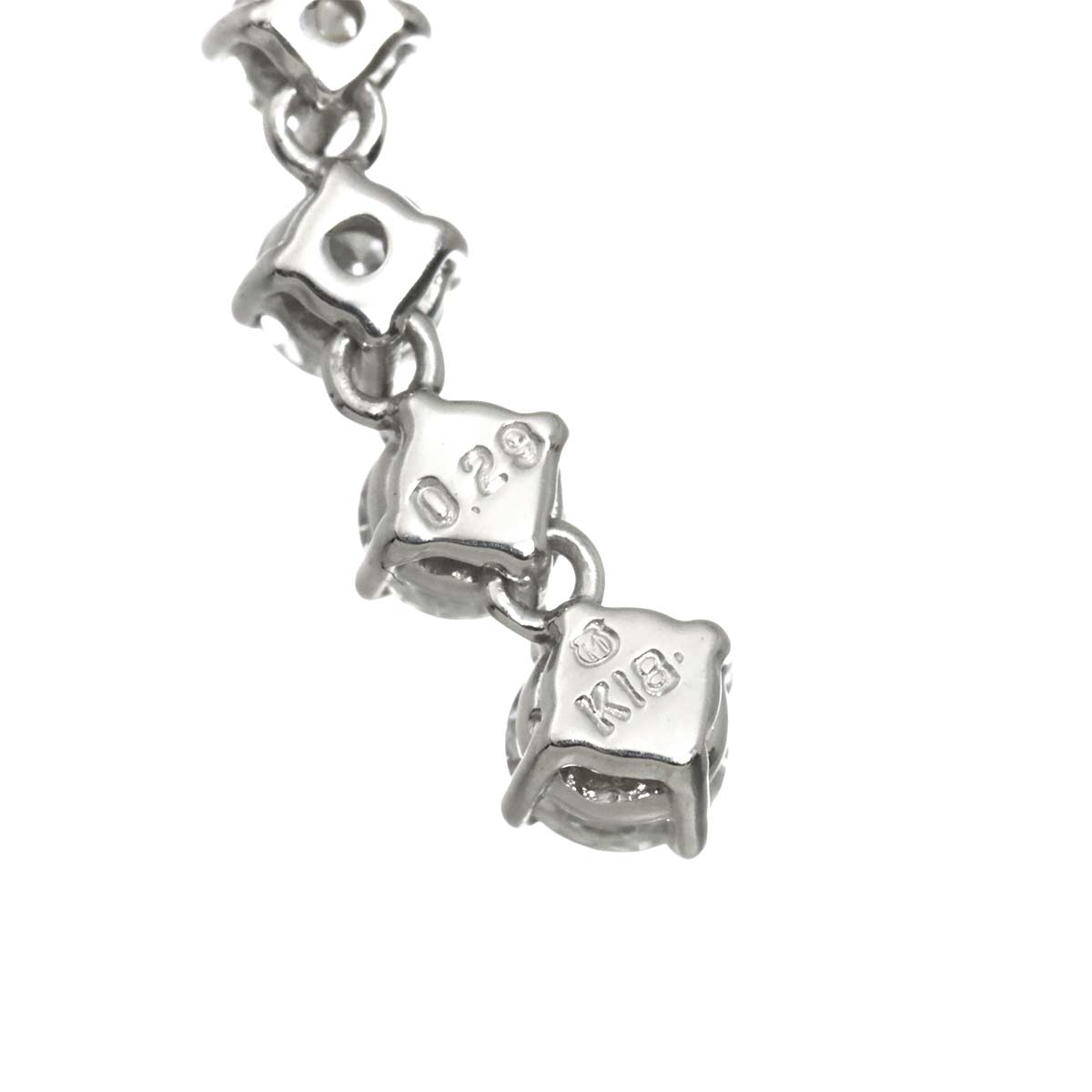 Diamond 0.29ct Necklace 18K White Gold 750
