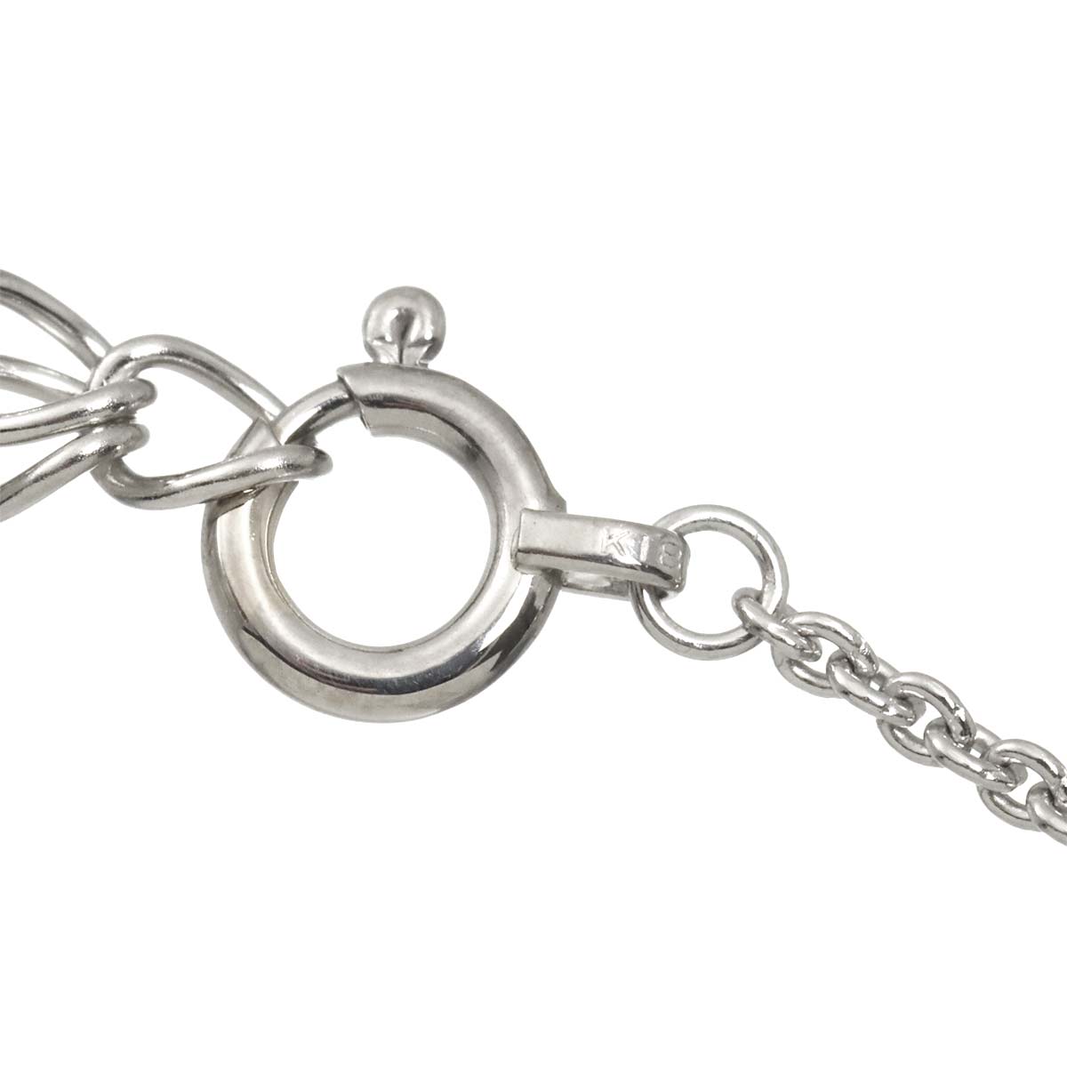 Diamond 0.29ct Necklace 18K White Gold 750