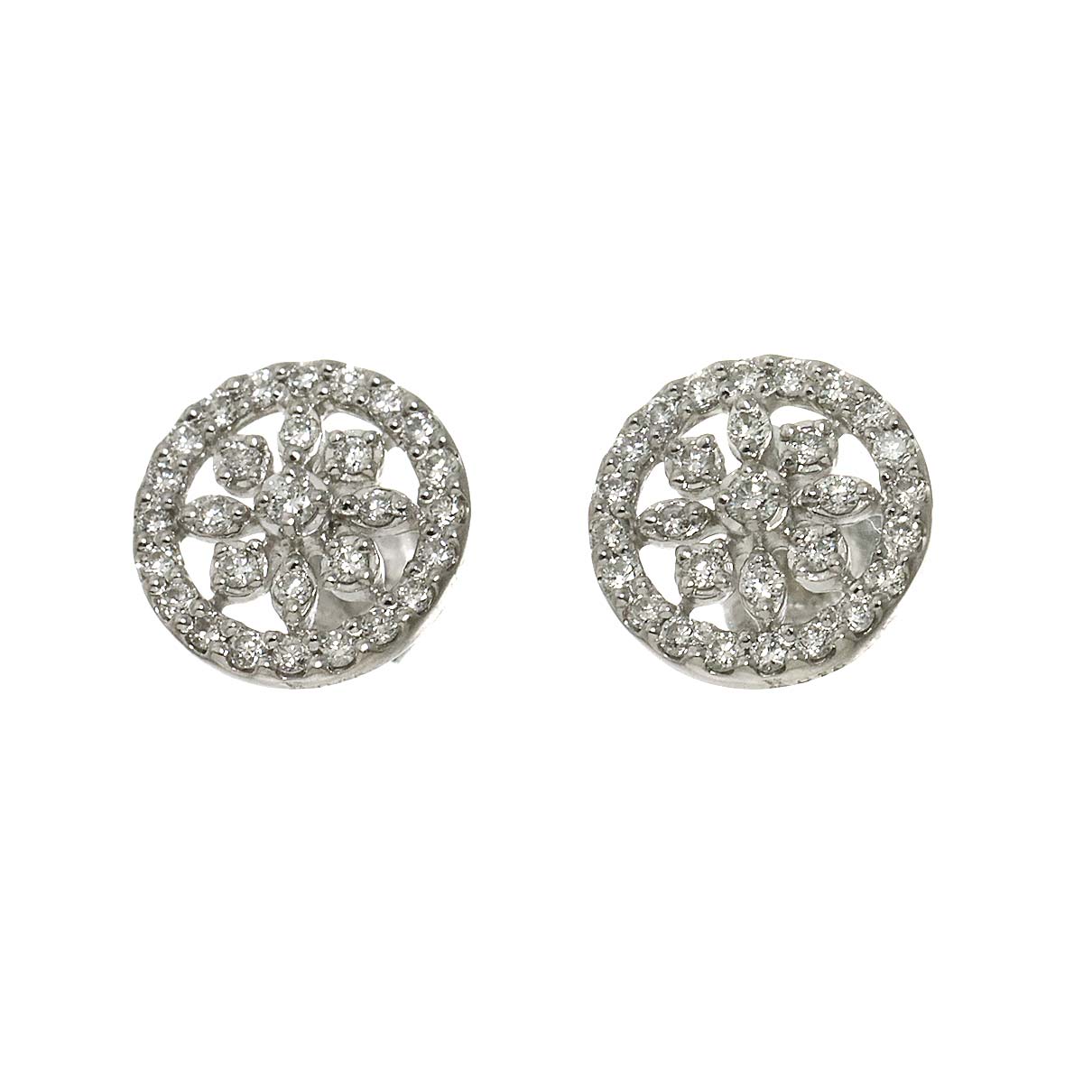 Aoyama Diamond 0.15ct/0.15ct Earrings Pierced Pt Platinum