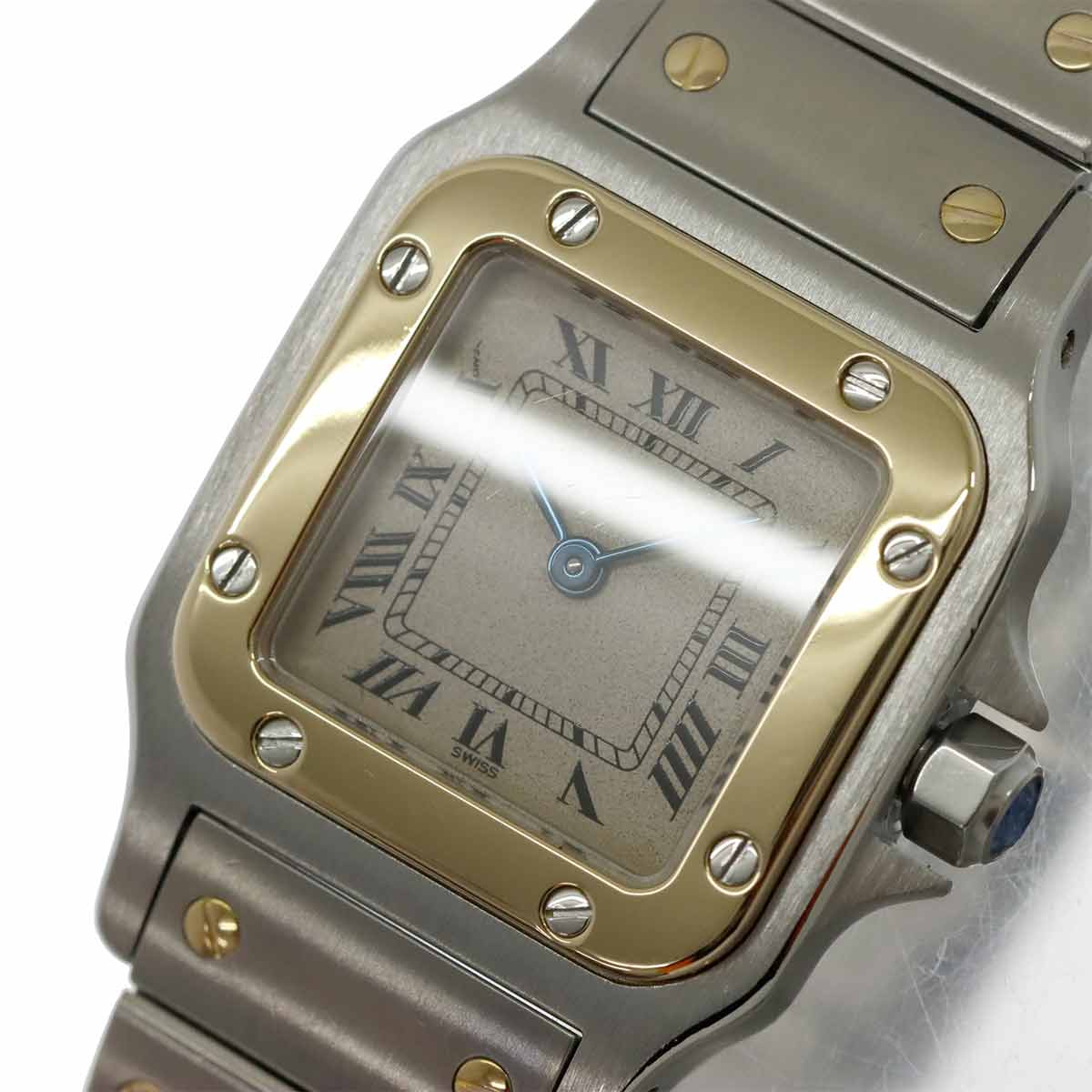 Santos Galbee W20012C4 750 YG Cream Dial Ladies Watch