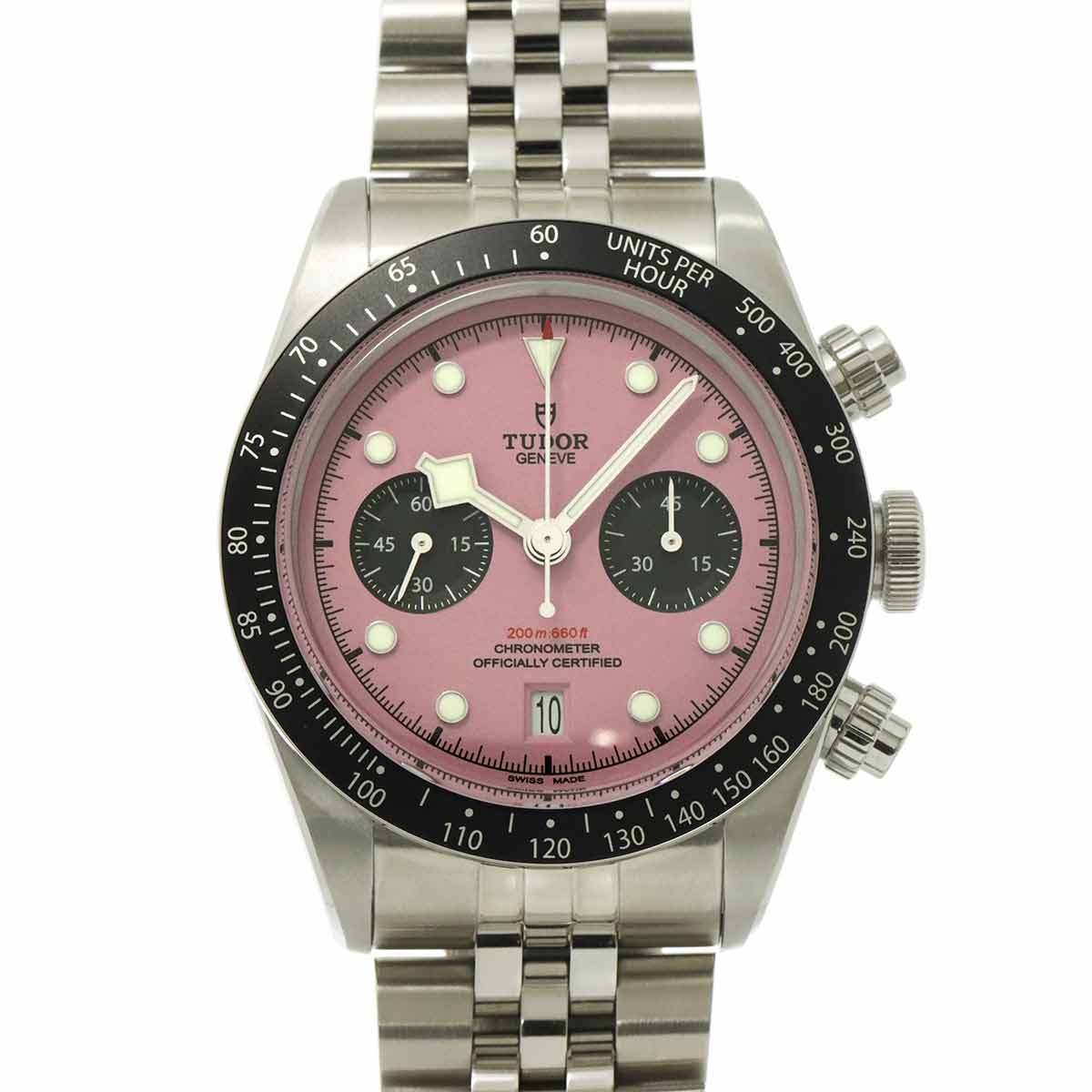 Black Bay Chronograph 79360N Automatic Pink Dial Mens Watch