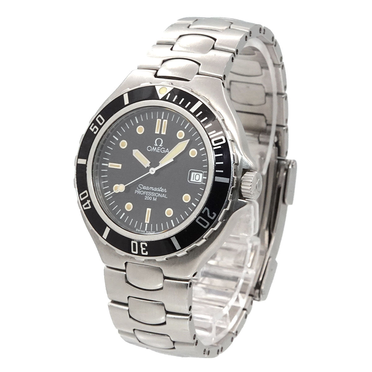 Seamaster Professional 200 2850.50.02 Quartz Date Black Dial Mens