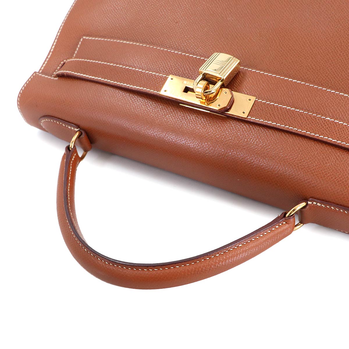 Kelly 32 2way Hand Shoulder Bag Coushevel Epsom Gold Purse