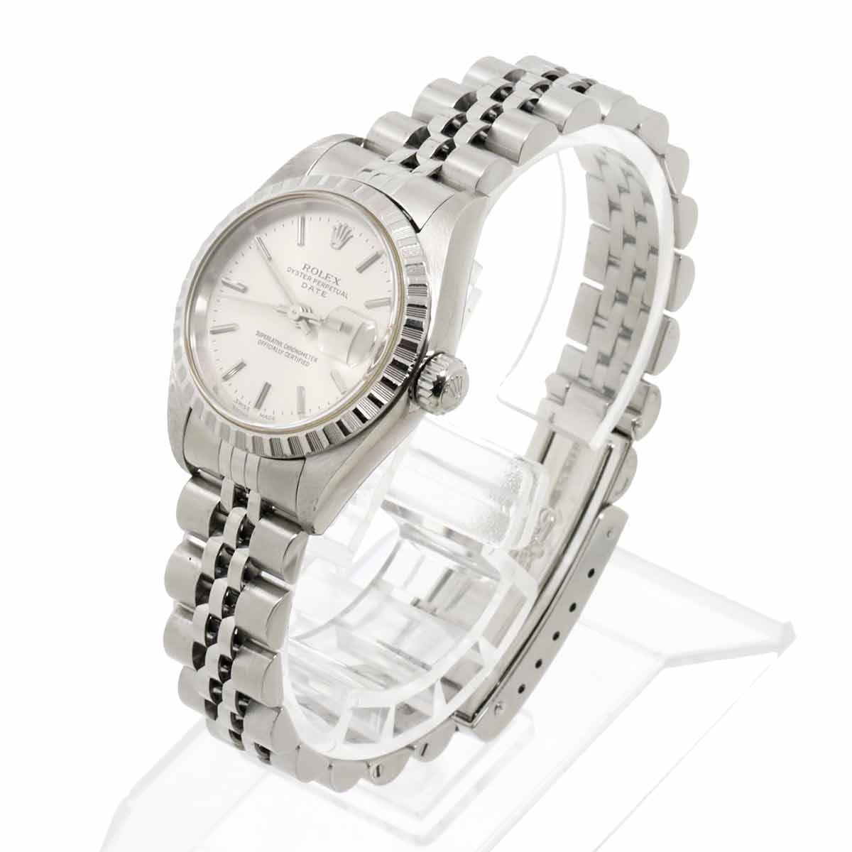 Oyster Perpetual Date 69240 Serial A Silver Dial Ladies Watch