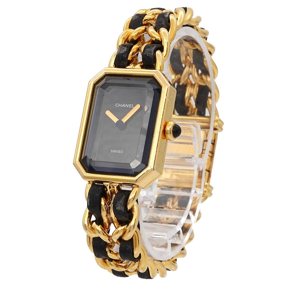 Premiere Size M H0001 Vintage Quartz Black Dial Ladies Watch