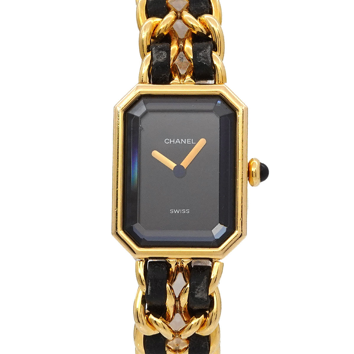 Premiere Size M H0001 Vintage Quartz Black Dial Ladies Watch