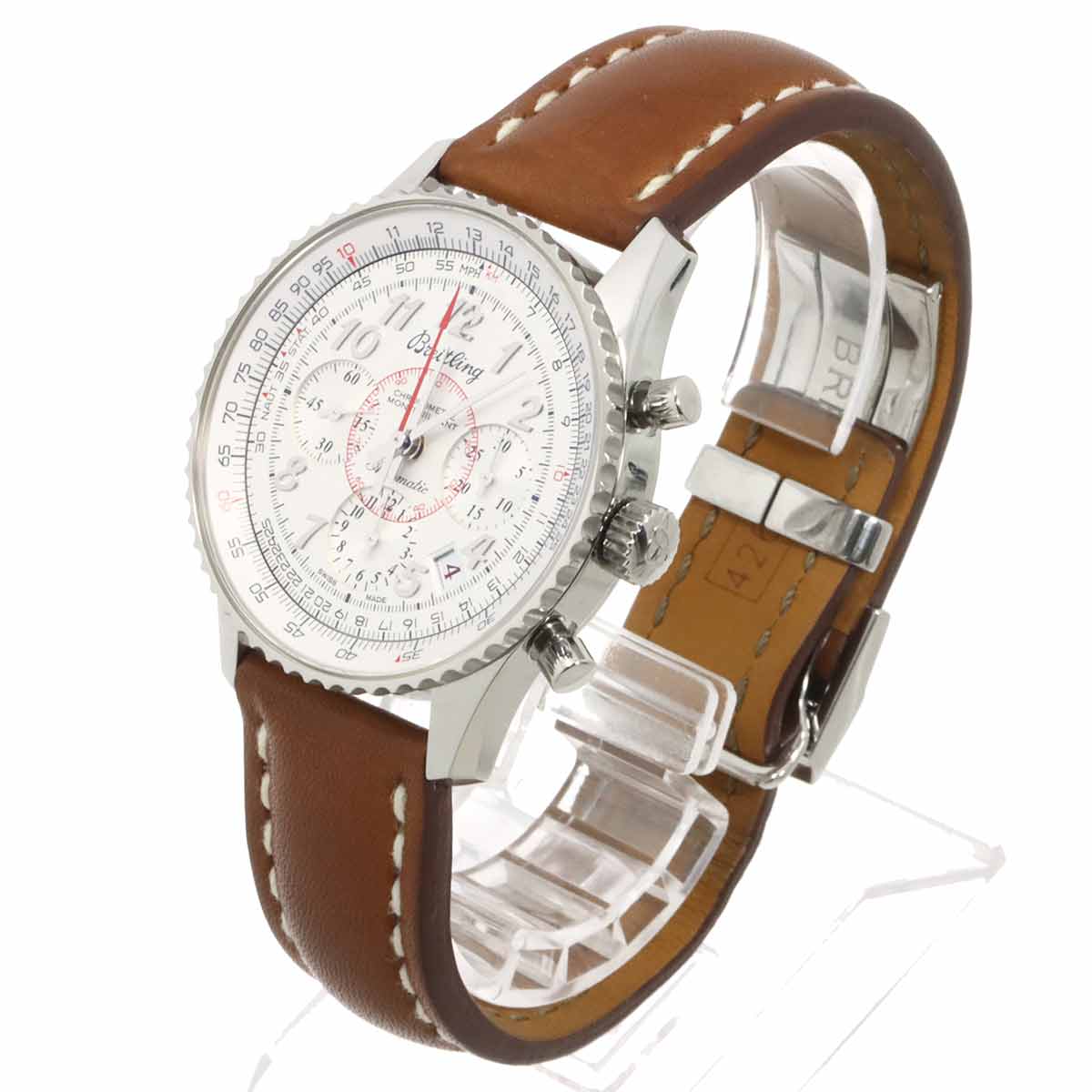 Navitimer Montbrillant 01 Limited 2000 Silver Dial Mens