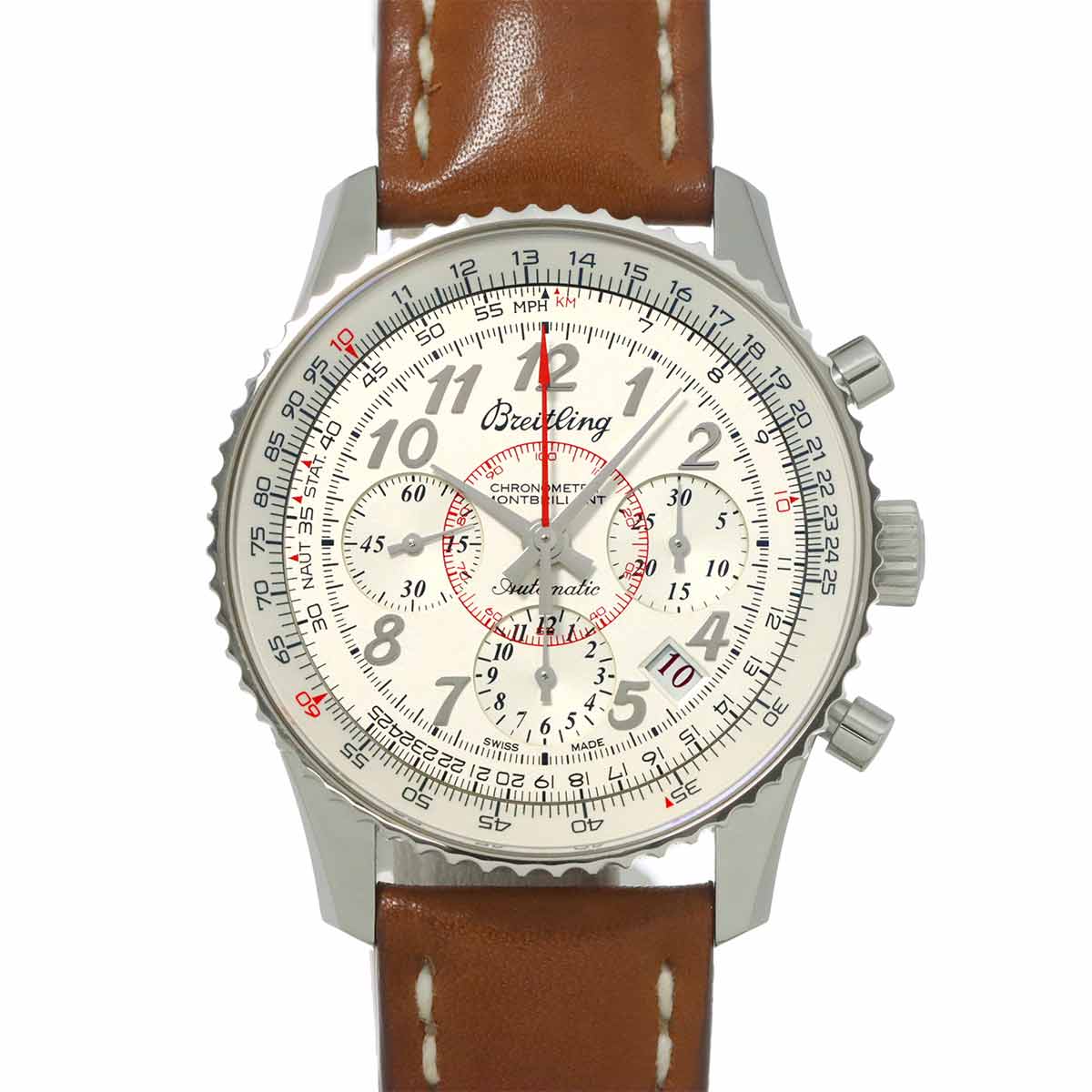 Navitimer Montbrillant 01 Limited 2000 Silver Dial Mens