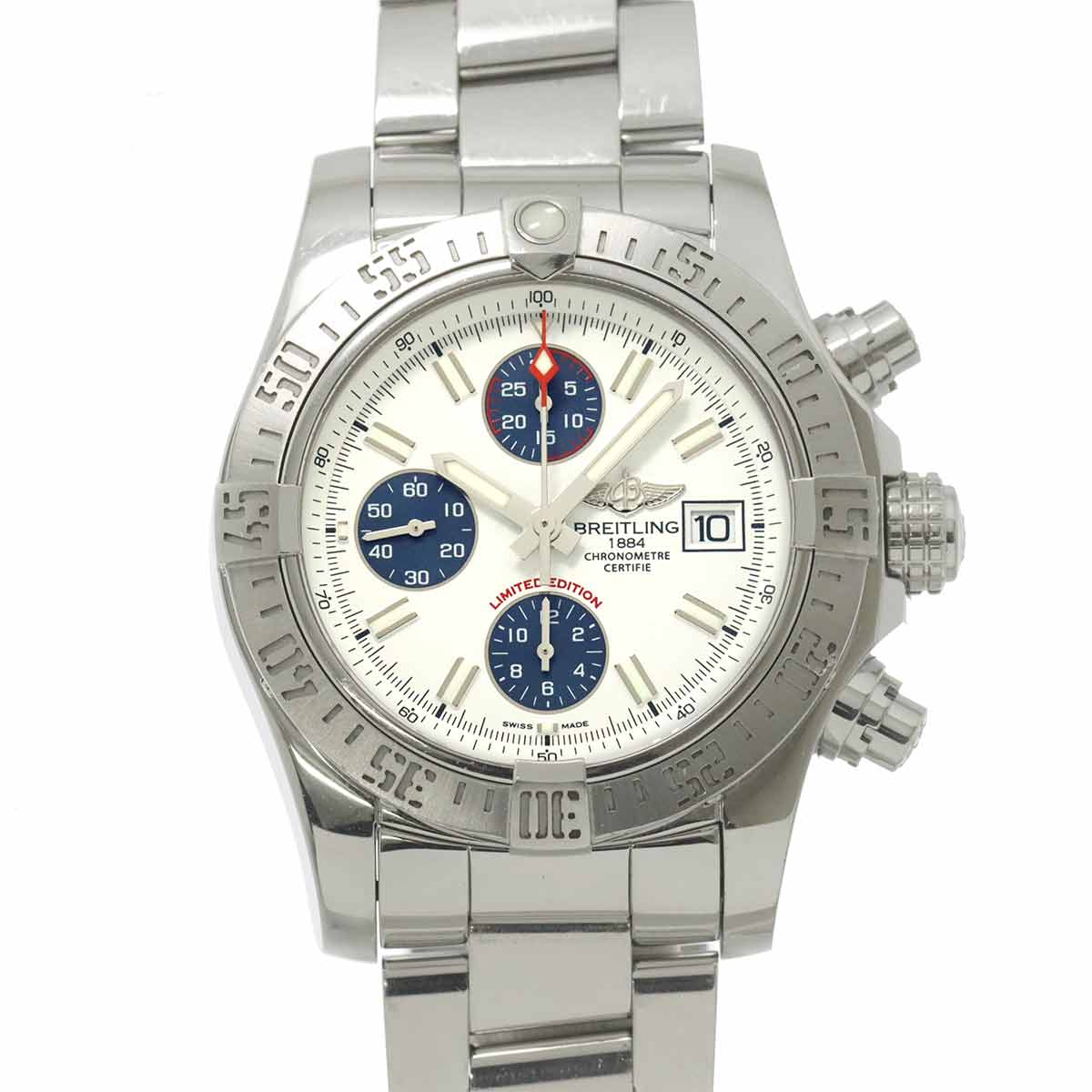Avenger II Blue Impulse Chronograph A13381 Date White Dial