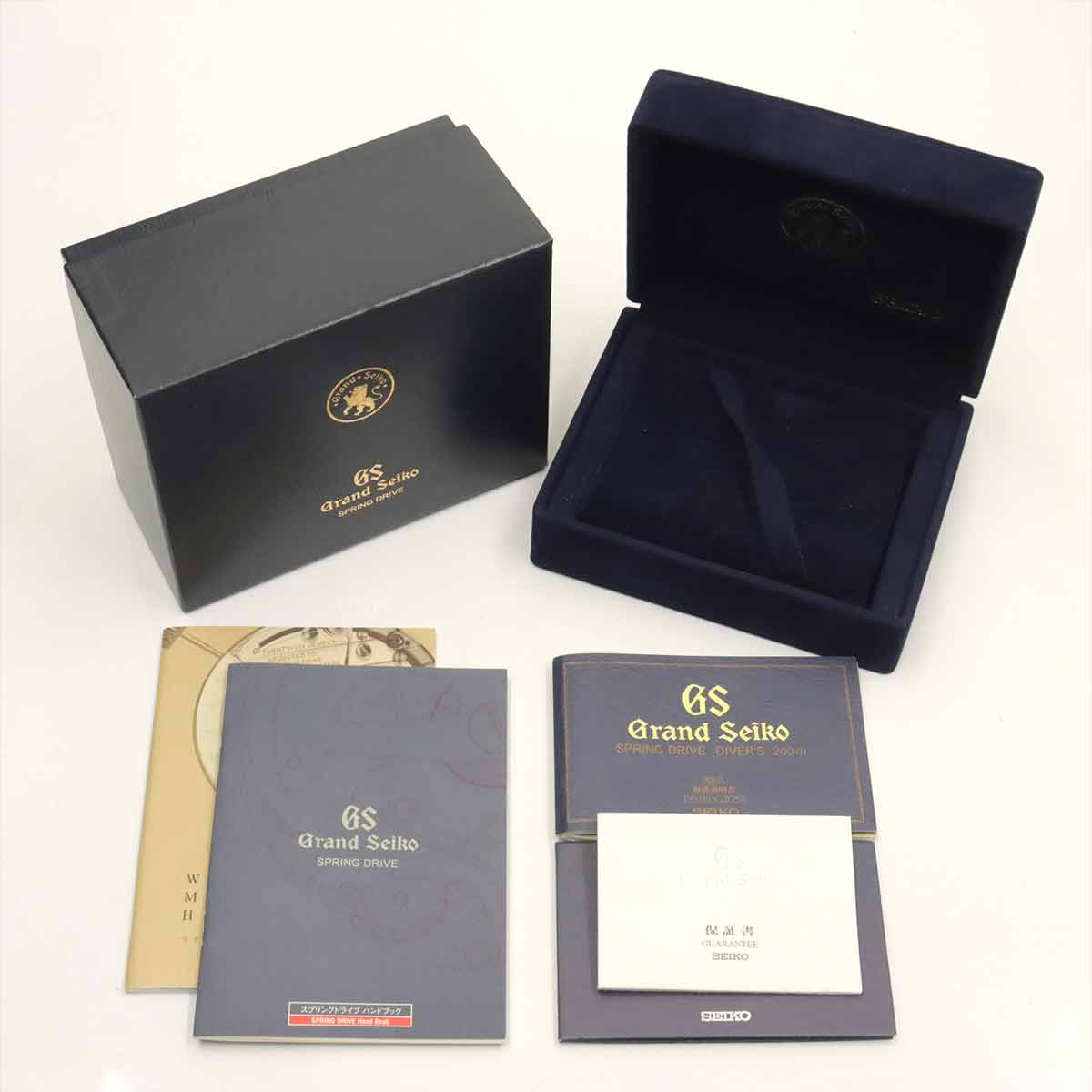 GRAND SEIKO Spring Drive Divers Watch SBGA029 Black Dial Mens