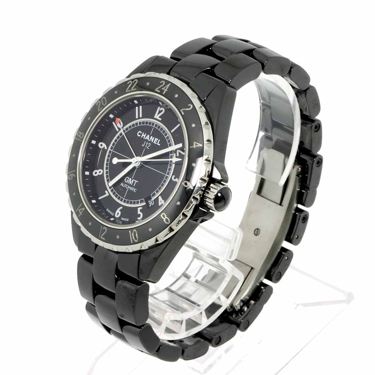 J12 GMT 41mm H2012 Mens Watch Date Black Ceramic Automatic
