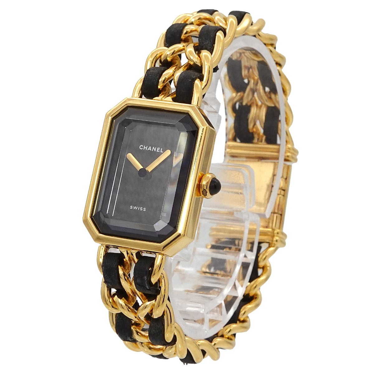 Premiere Size M H0001 Vintage Quartz Black Dial Ladies Watch