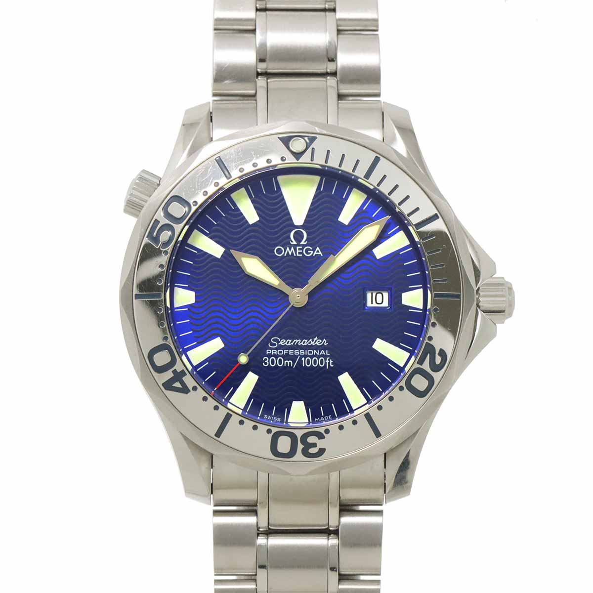 Seamaster Professionell 300 2265.80 Quartz Navy Dial Mens Watch