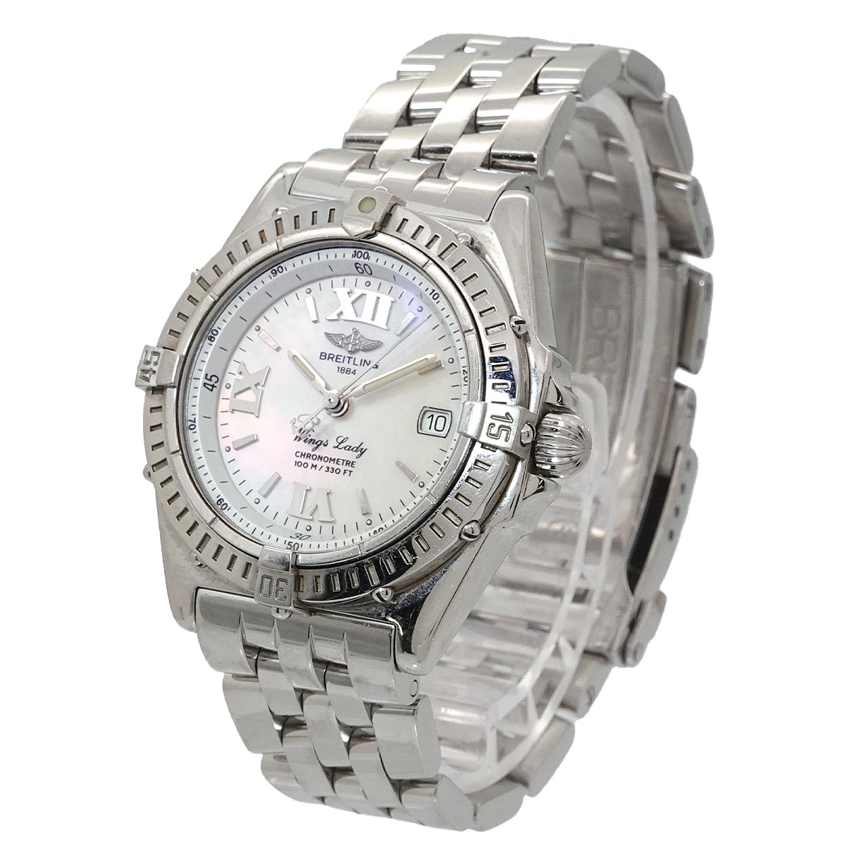 Wings Lady A67350 Quartz White Shell Dial Ladies