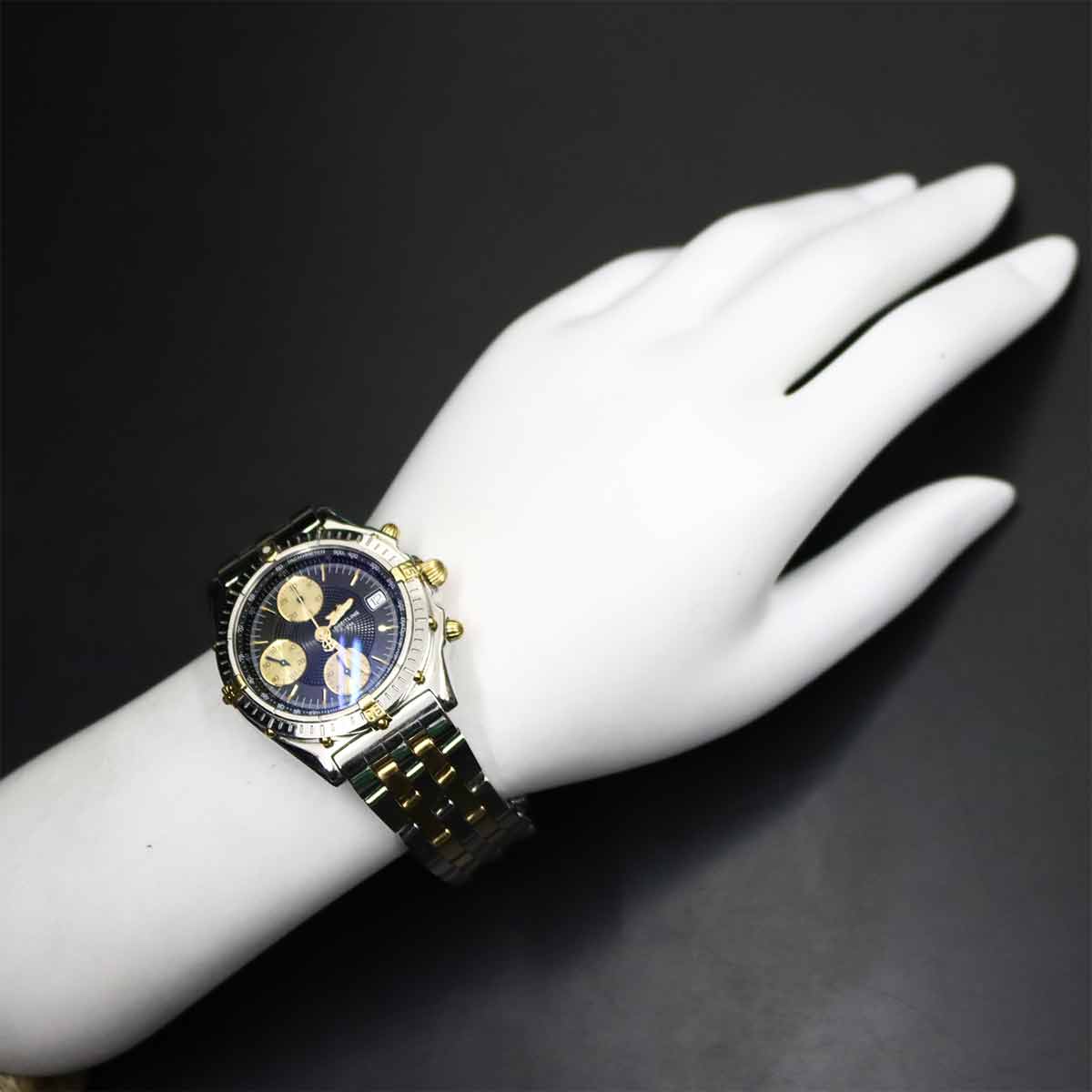 Chronomat Bicolour B13050.1 Chronograph Black Dial