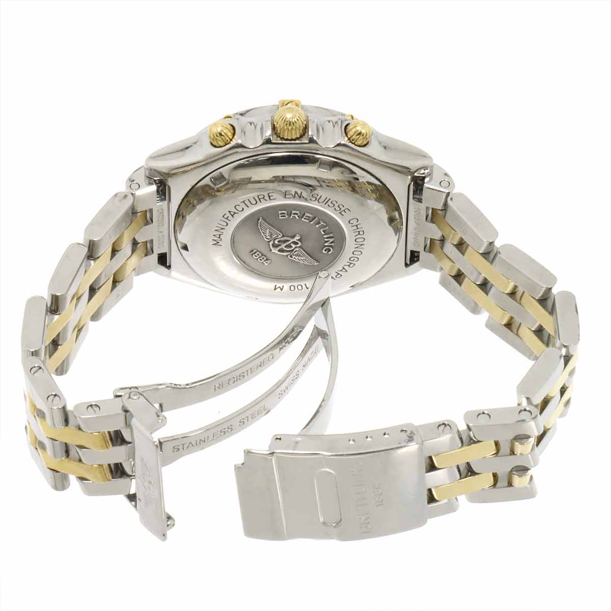 Chronomat Bicolour B13050.1 Chronograph Black Dial