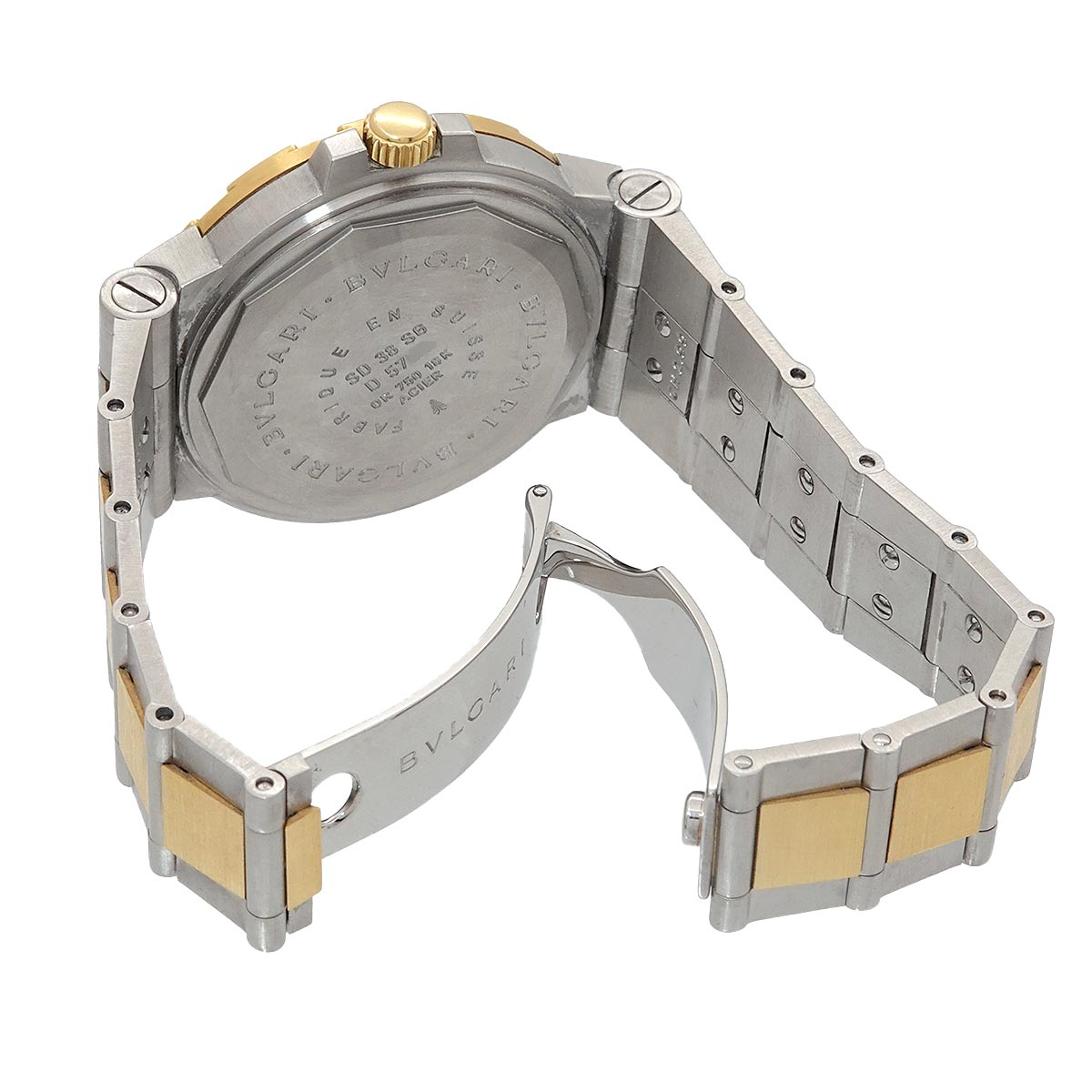 Diagono Scuba SD38SG 750 YG Automatic Date Black Dial Mens