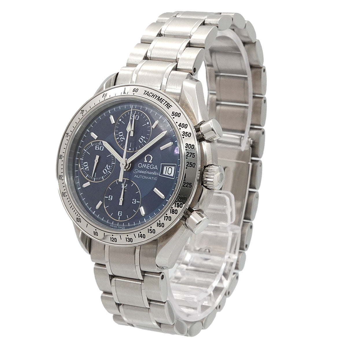 Speedmaster Date 3513.80 Chronograph Automatic Blue Dial Mens