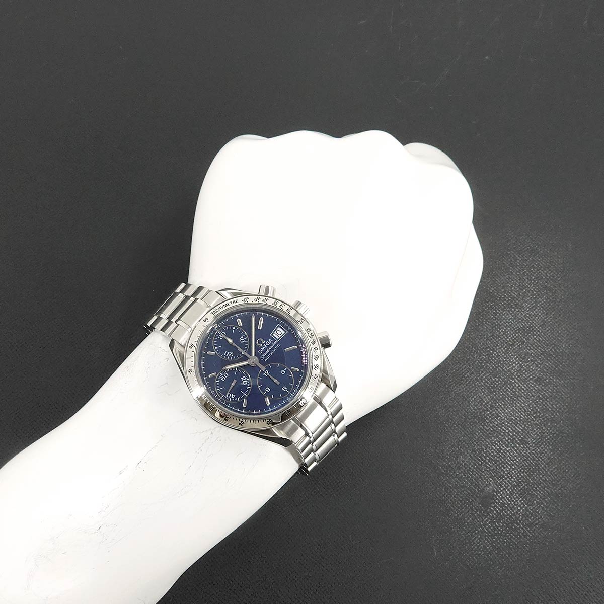 Speedmaster Date 3513.80 Chronograph Automatic Blue Dial Mens