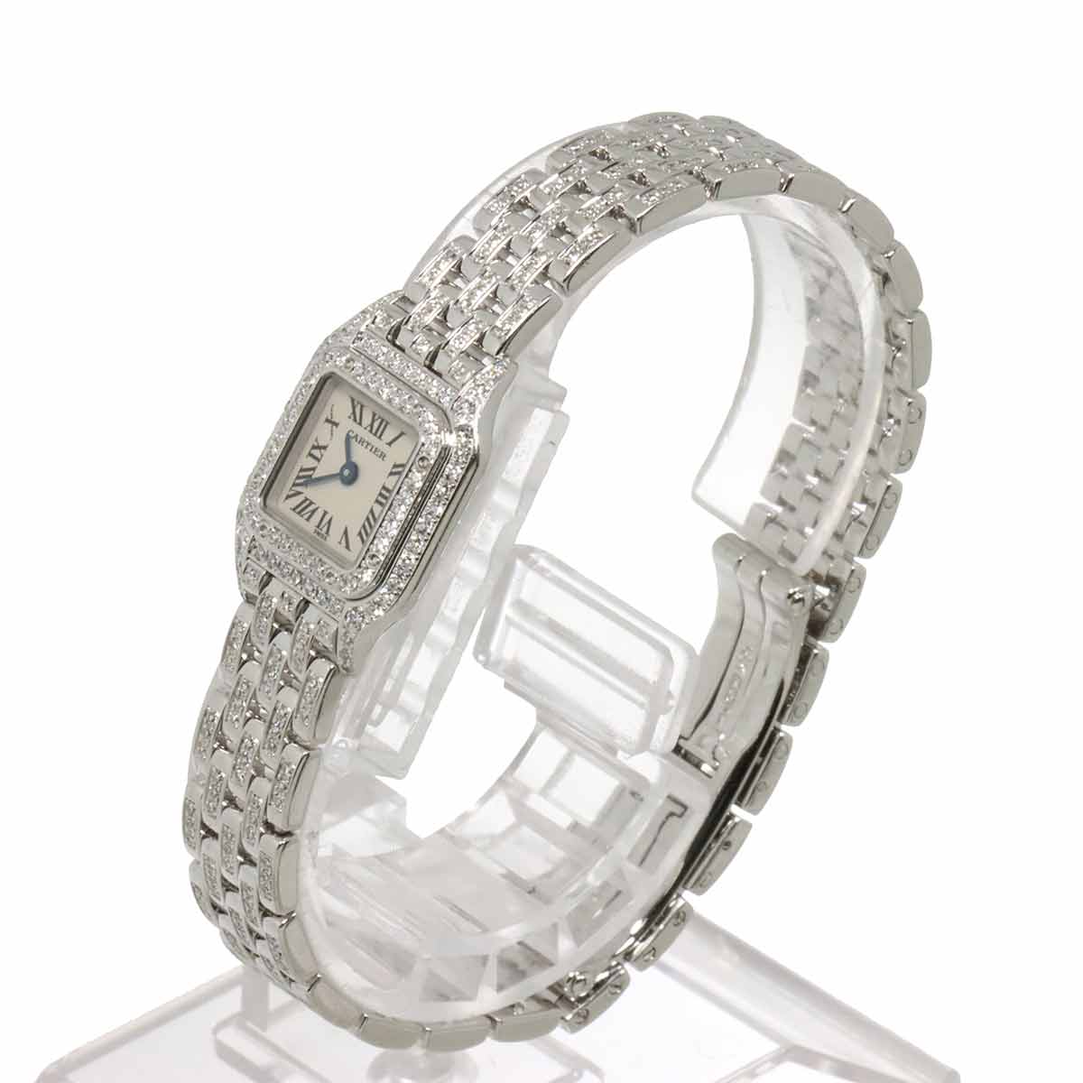 Mini Panthere WF3210FK Diamond 750WG Quartz Silver Dial Ladies