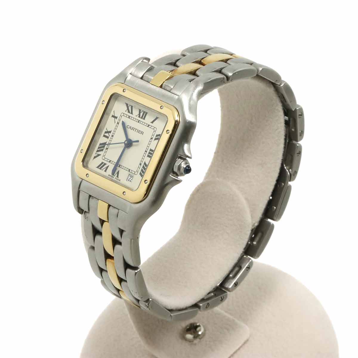 Panthere MM 1Row W25028B6 YG Quartz Date Cream Dial Boys