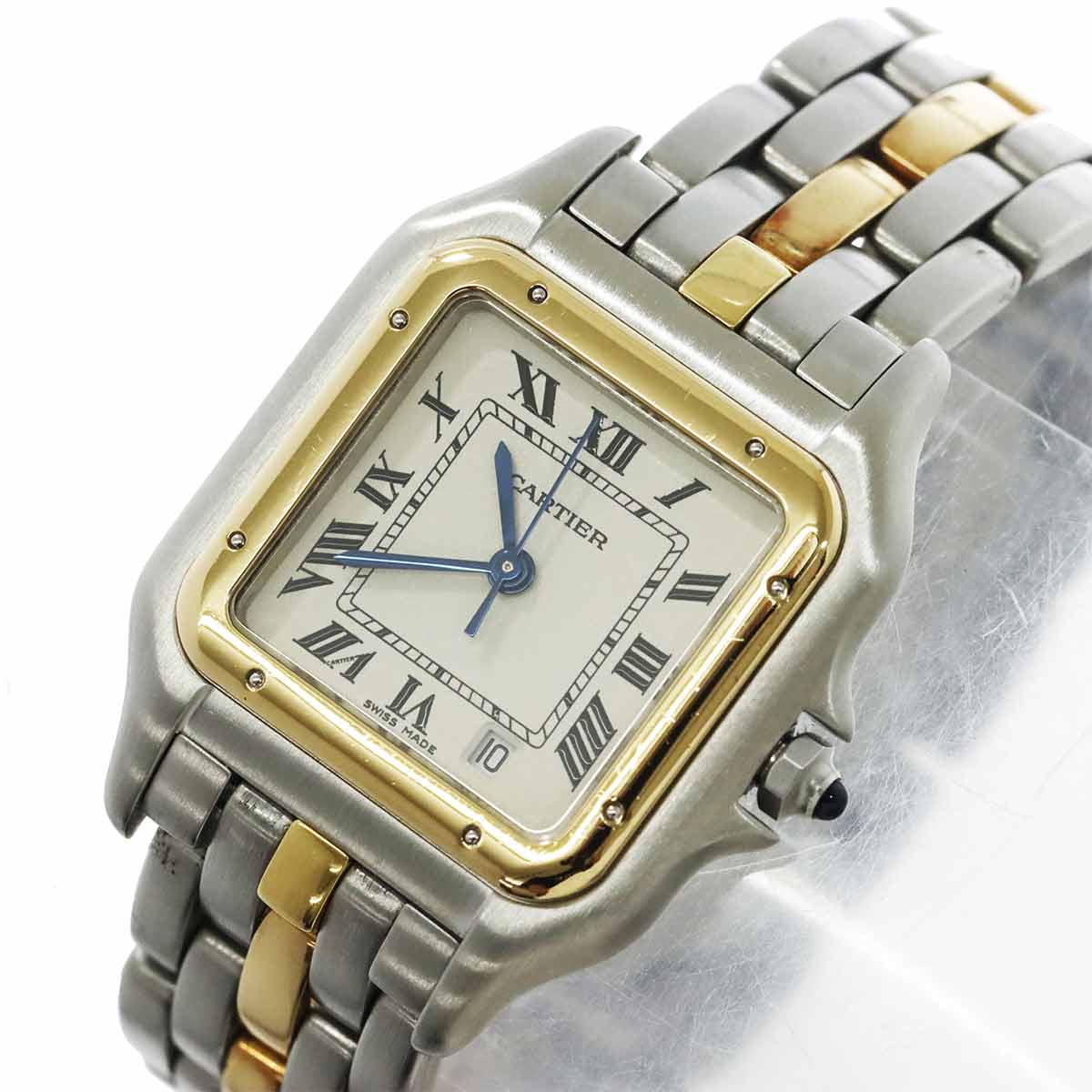 Panthere MM 1Row W25028B6 YG Quartz Date Cream Dial Boys