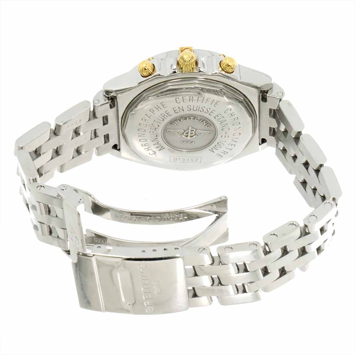 Chronomat Chronograph B13352 YG Automatic White Shell Dial