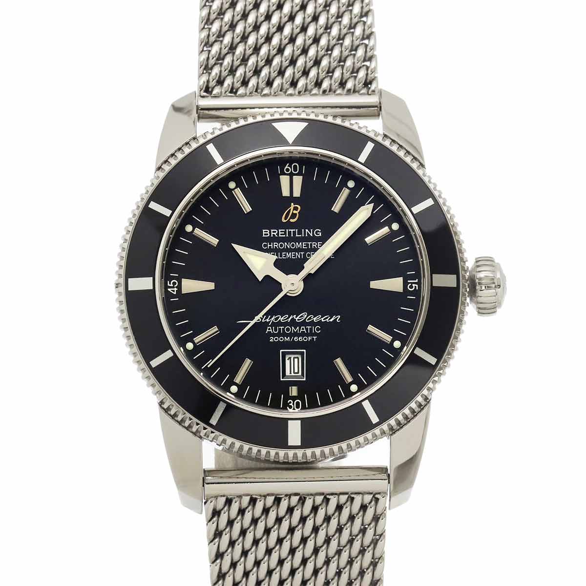 SuperOcean Heritage 46 A17320 Date Black Dial Mens