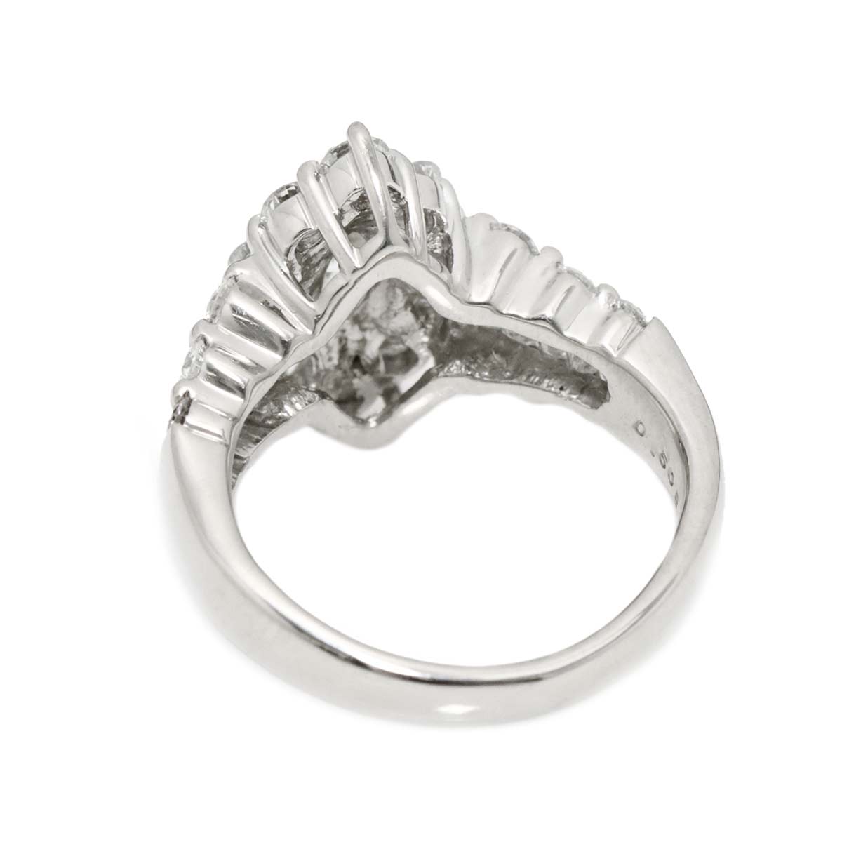 Diamond 0.508ct/1.50ct Ring Pt Platinum size4(US)