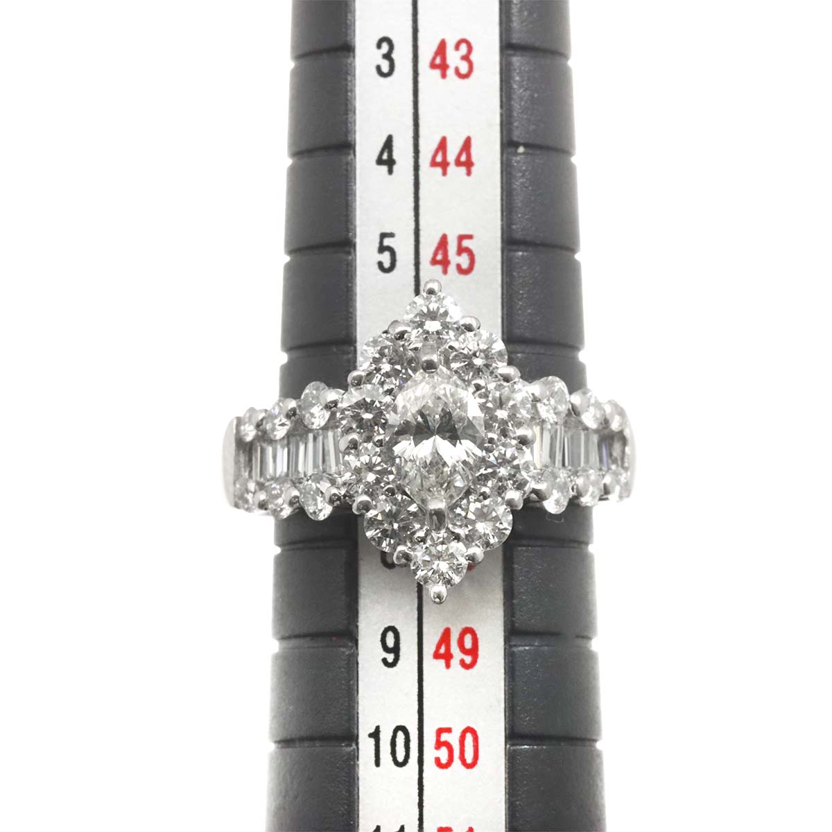 Diamond 0.508ct/1.50ct Ring Pt Platinum size4(US)
