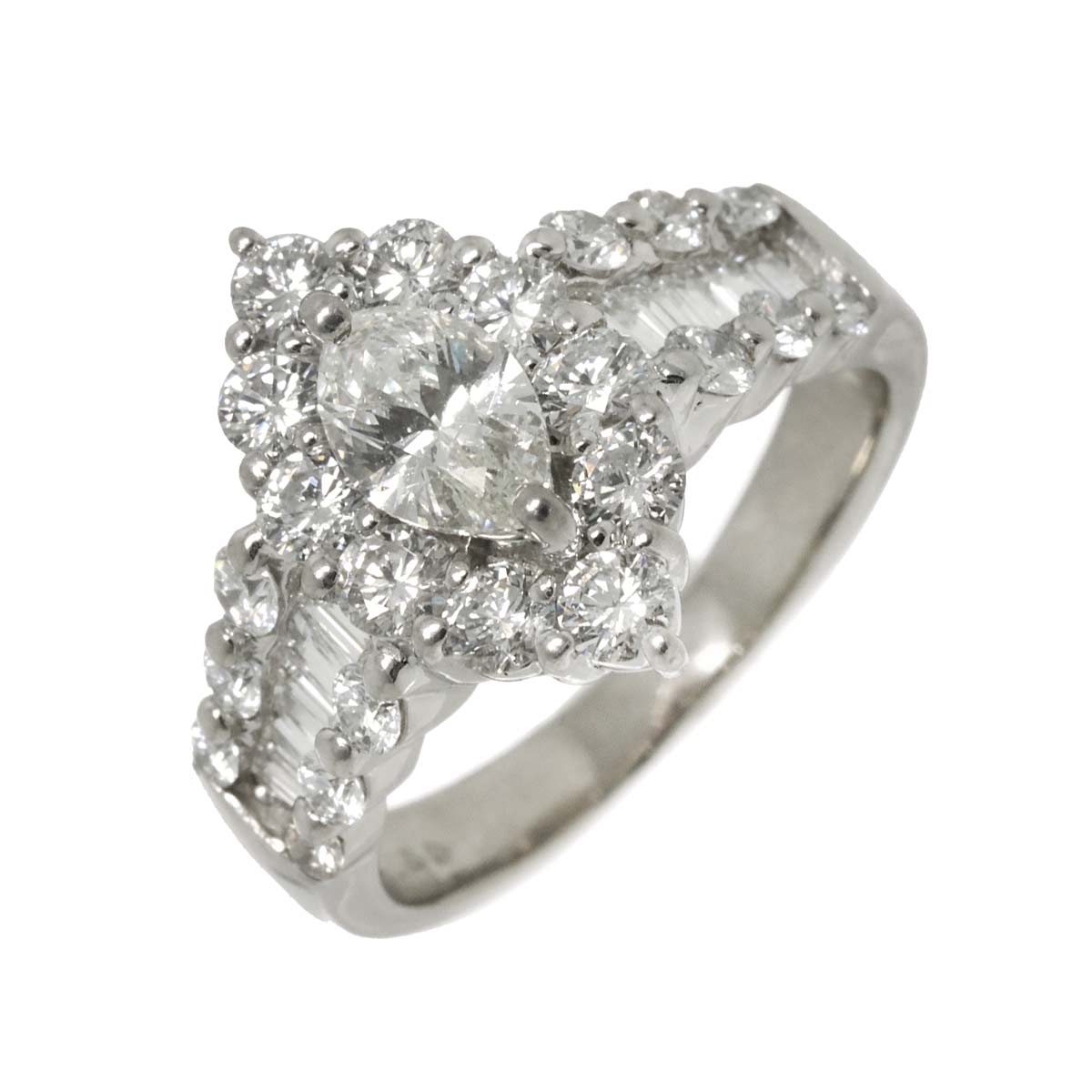 Diamond 0.508ct/1.50ct Ring Pt Platinum size4(US)