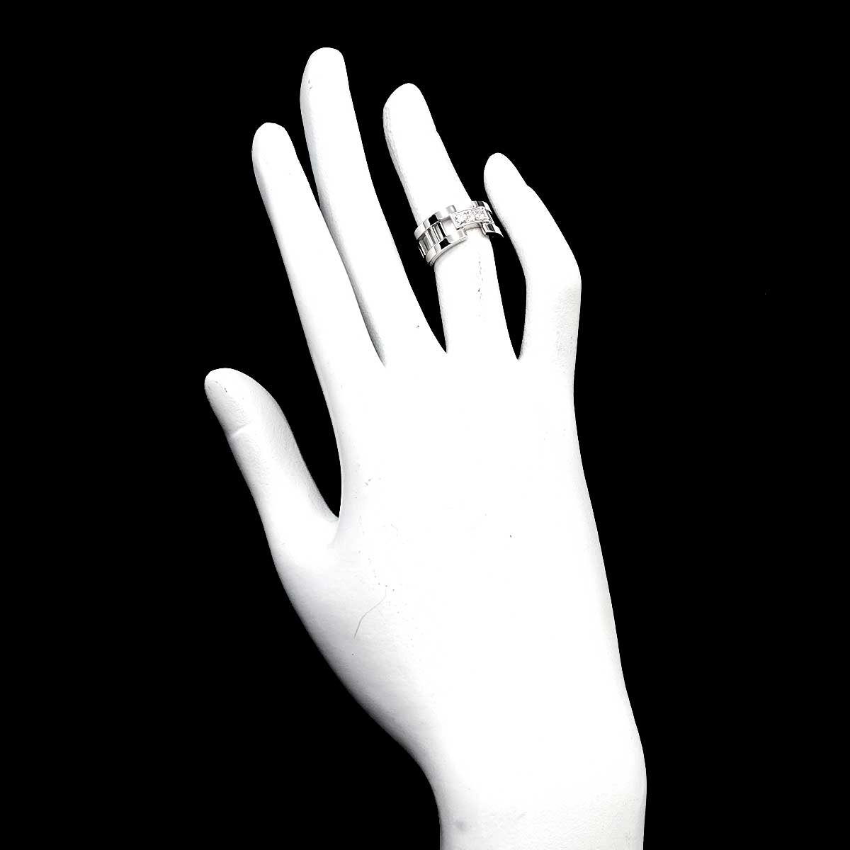 Atlas Diamond Ring 18K White Gold 750 size4.5-4.75(US)