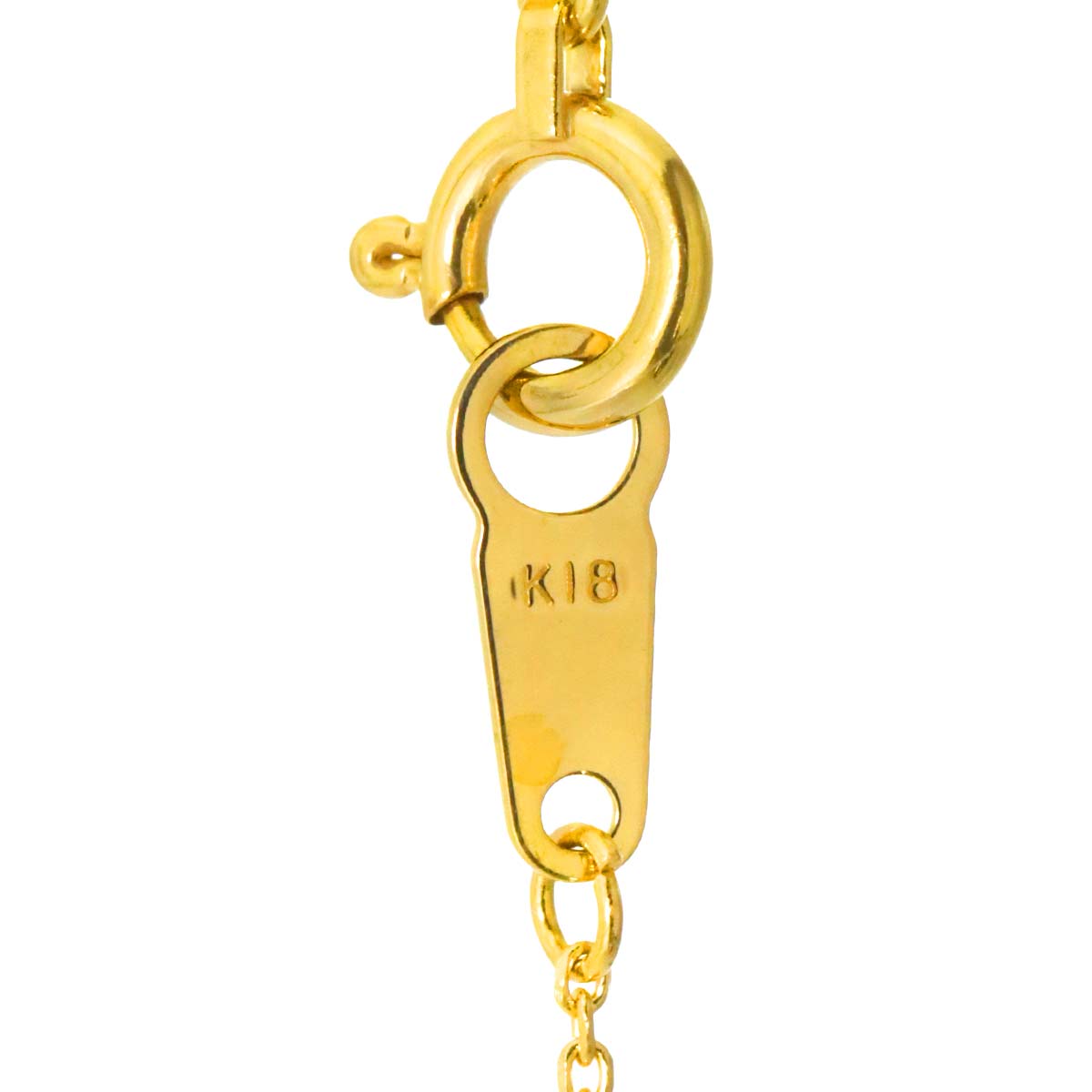 Diamond 1.00ct Necklace 18K K18 PG YG Pink Yellow Gold