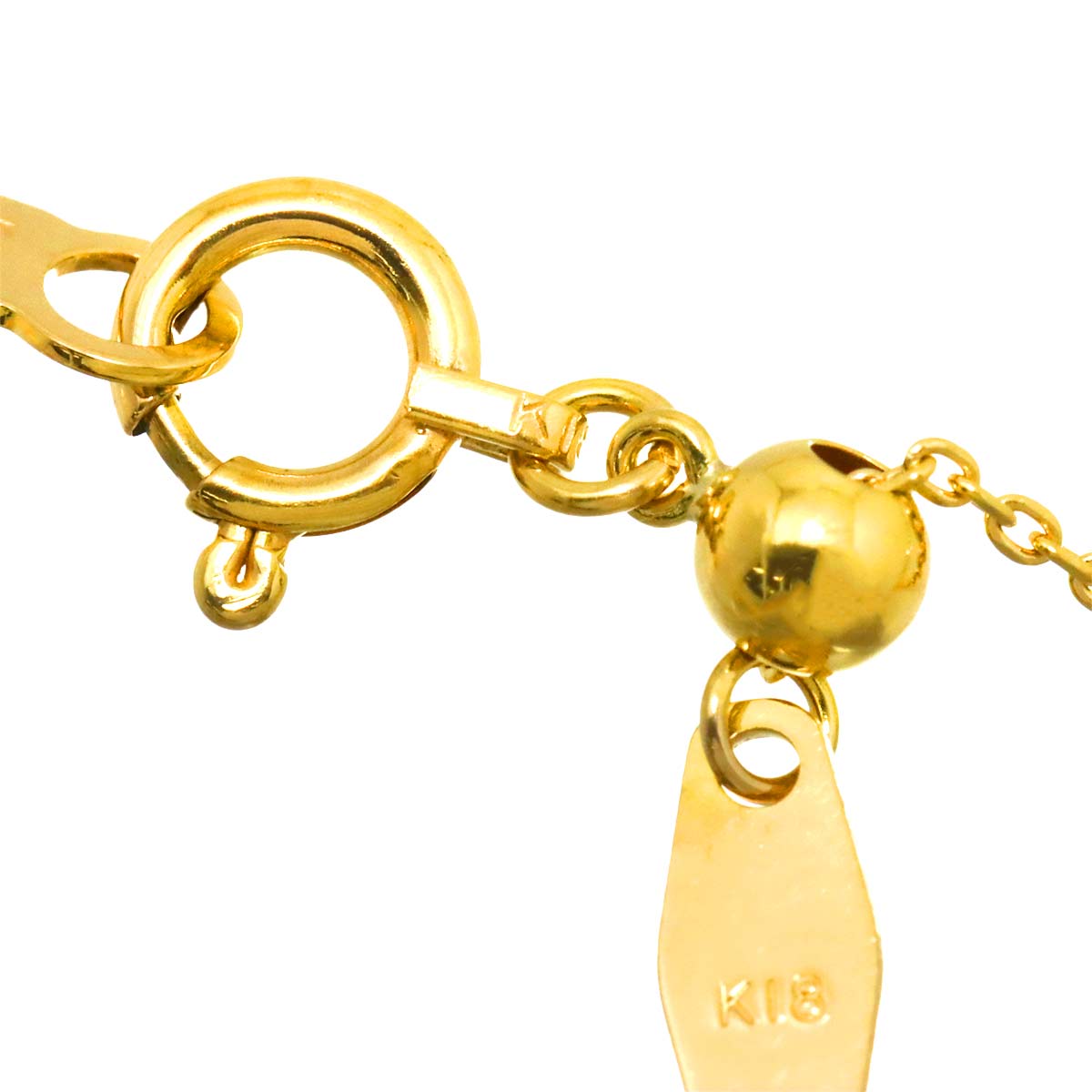 Diamond 1.00ct Necklace 18K K18 PG YG Pink Yellow Gold